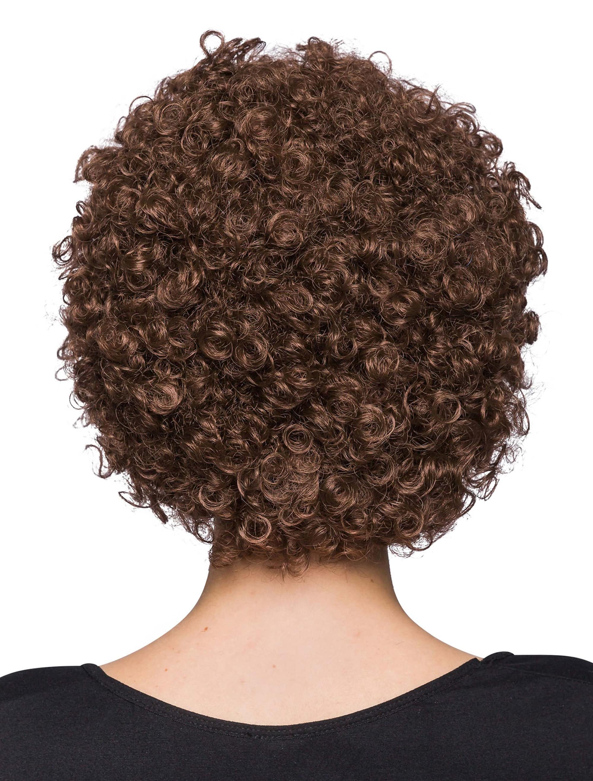 Perücke Clown Locken braun one size