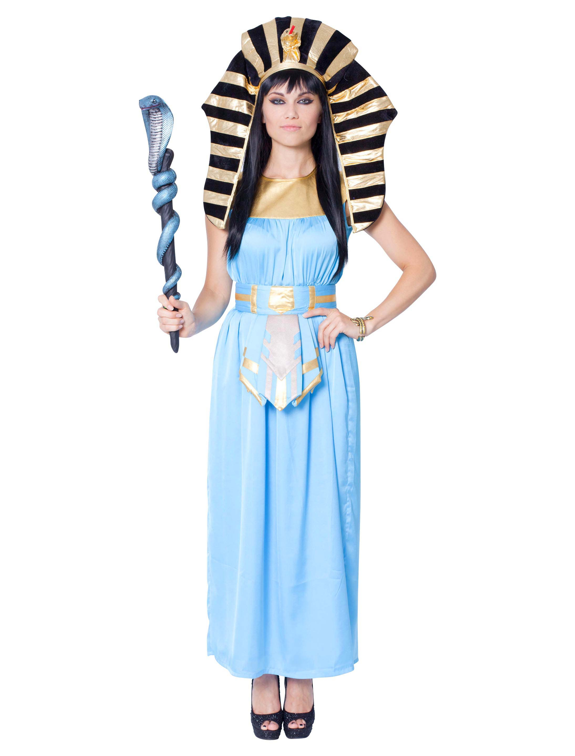 Kleid Cleopatra 2-tlg. hellblau 34