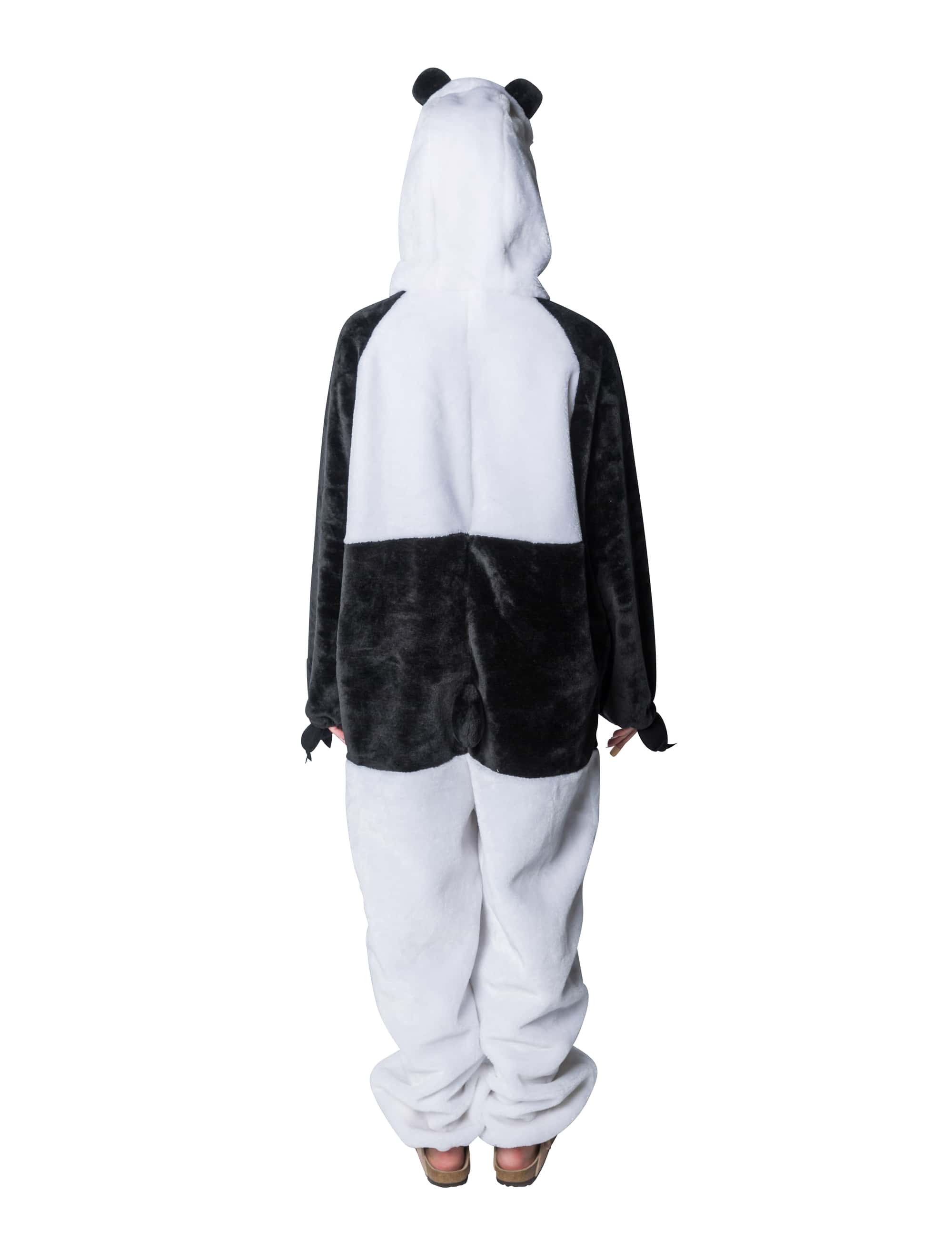 Overall Plüsch Panda Damen schwarz/weiß 40-42