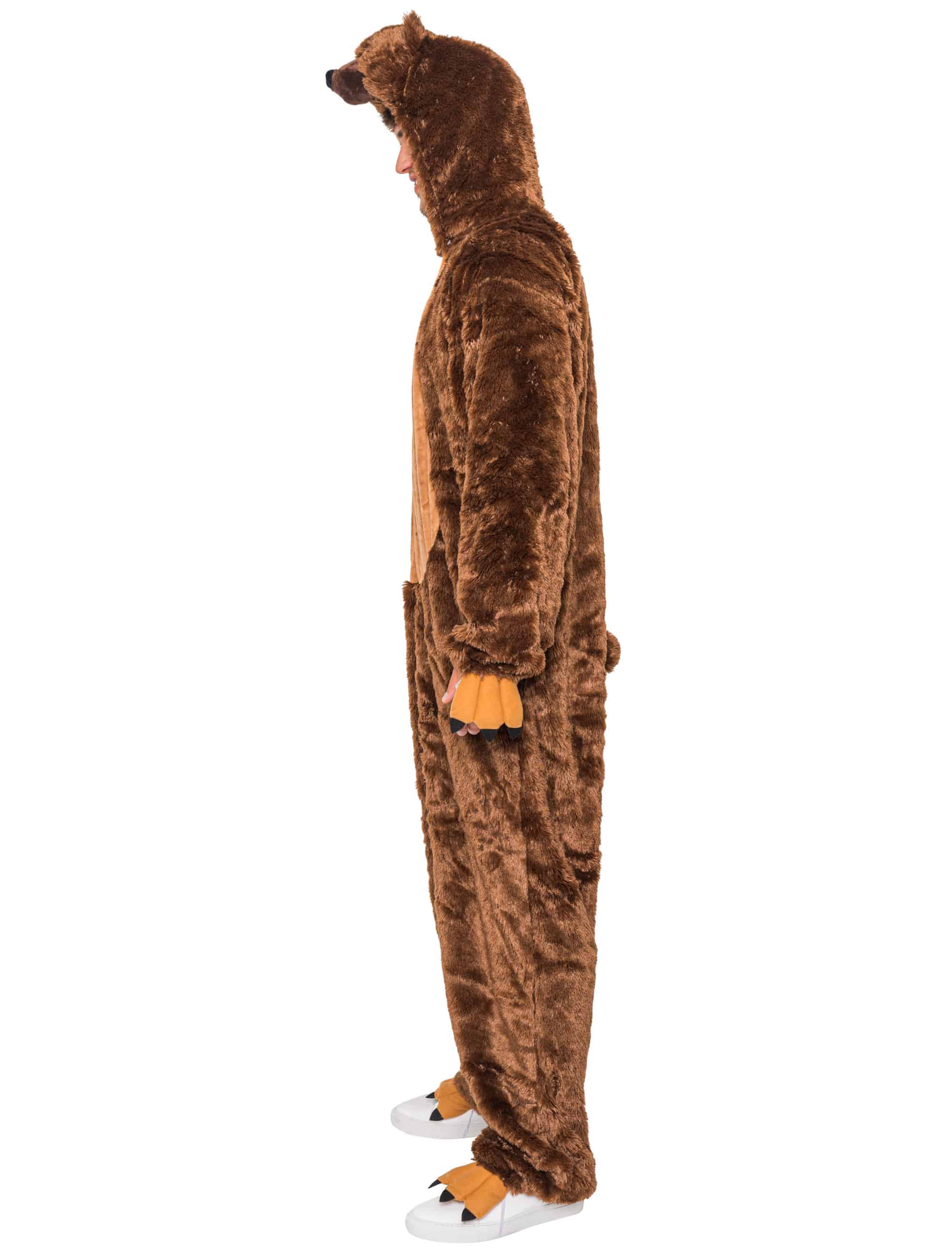 Overall Braunbär Plüsch Herren braun 50-52