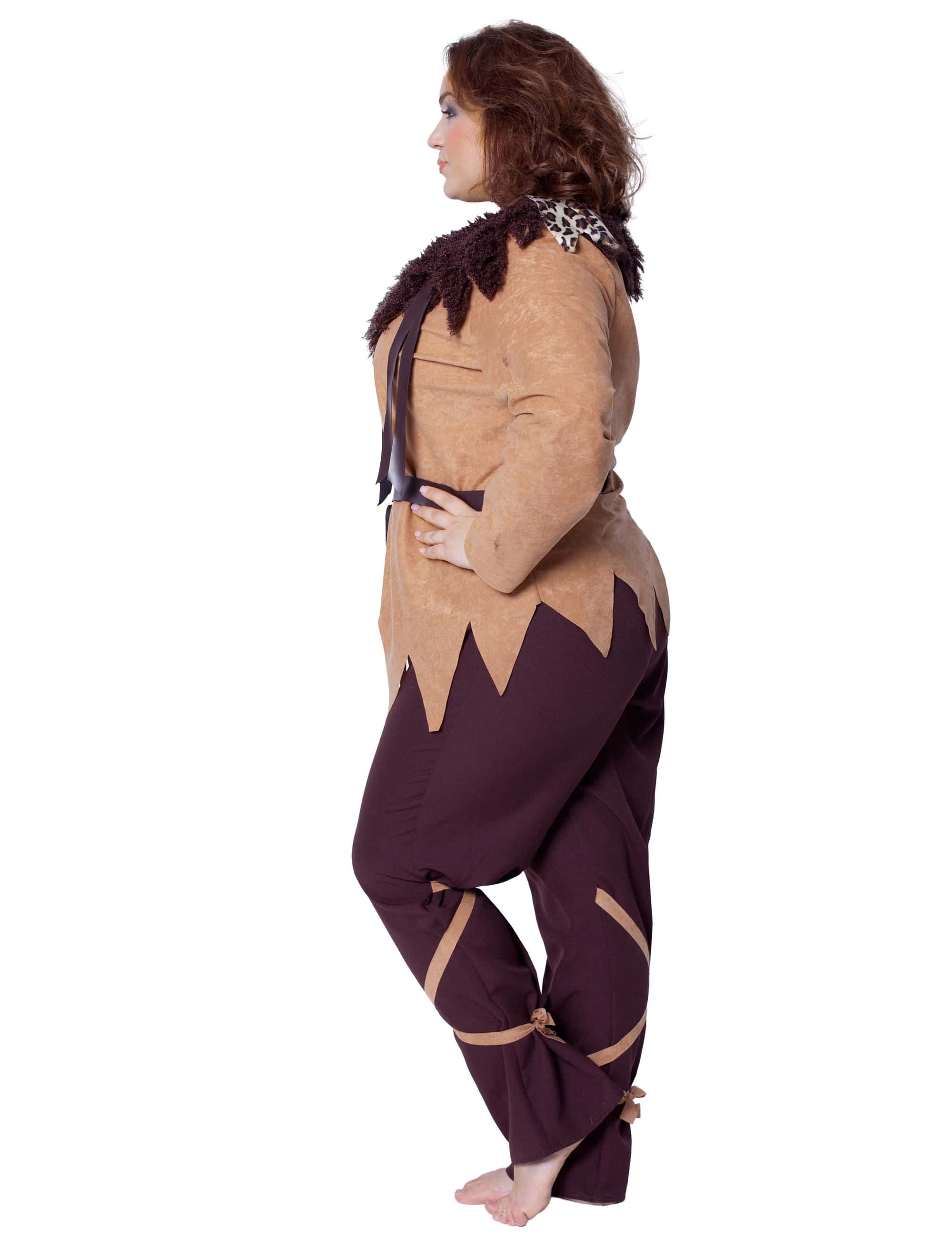 Neandertaler Dame 2tlg. braun S