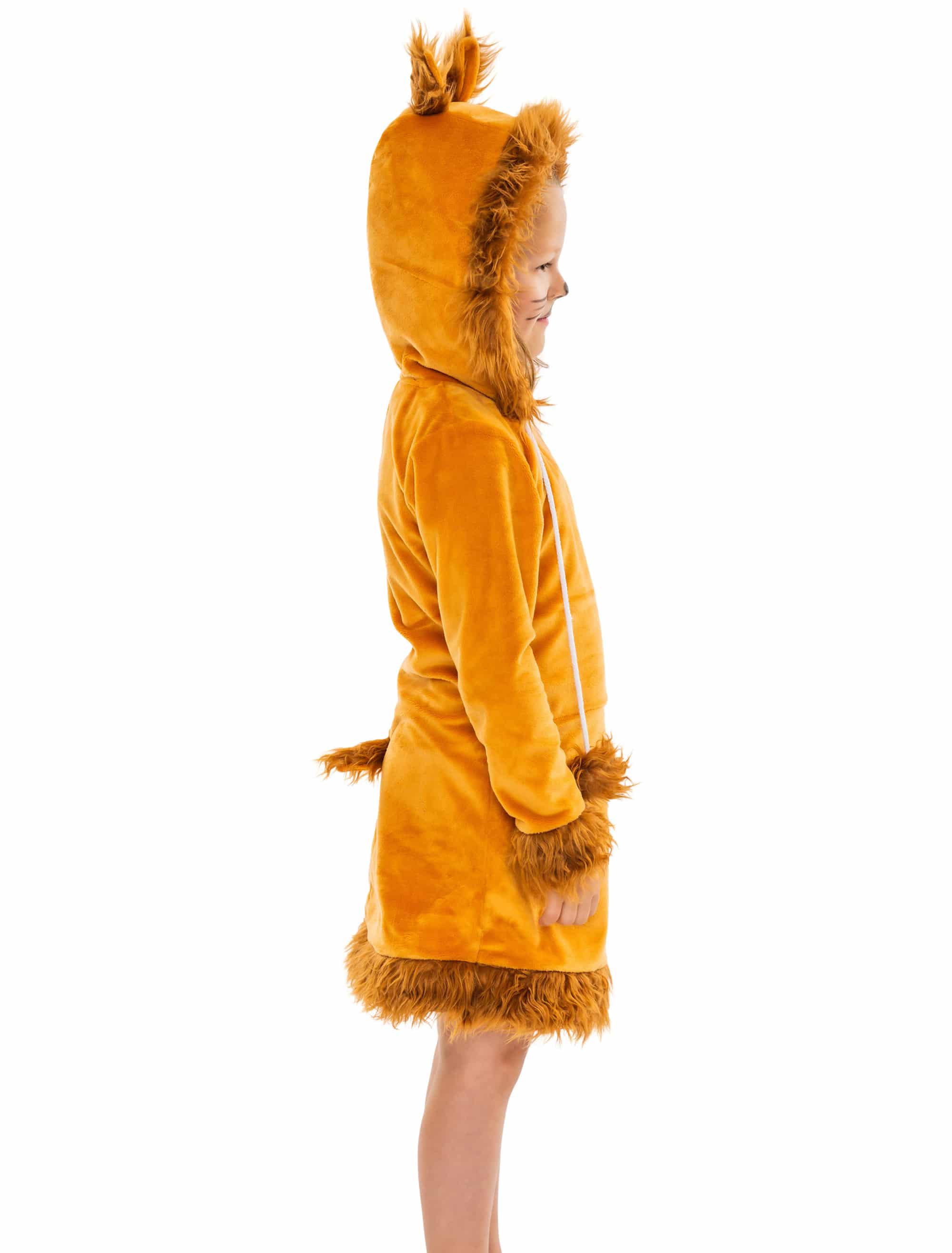 Kleid Plüsch Hirsch braun 128