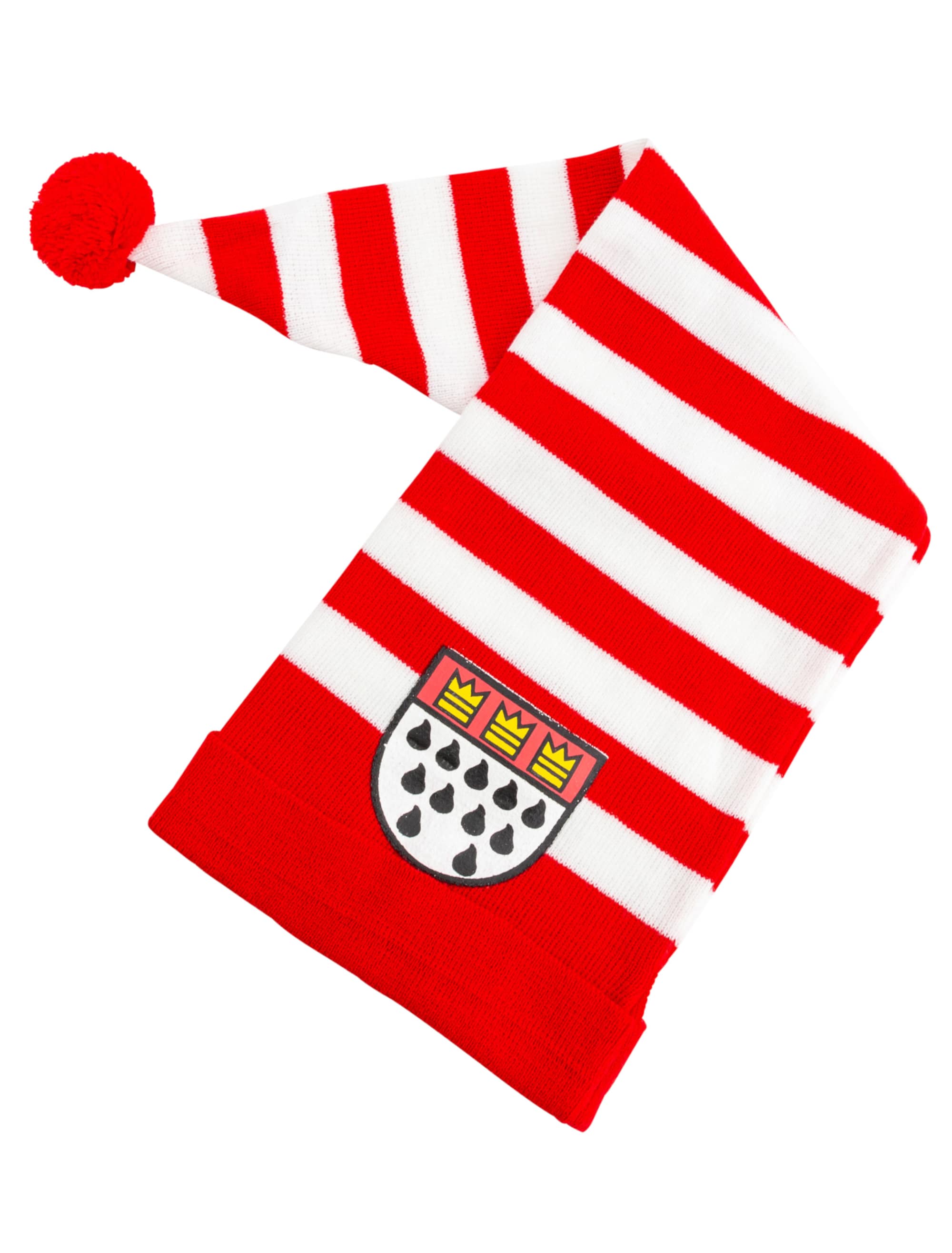 Zipfelmütze Köln Wappen rot/weiß