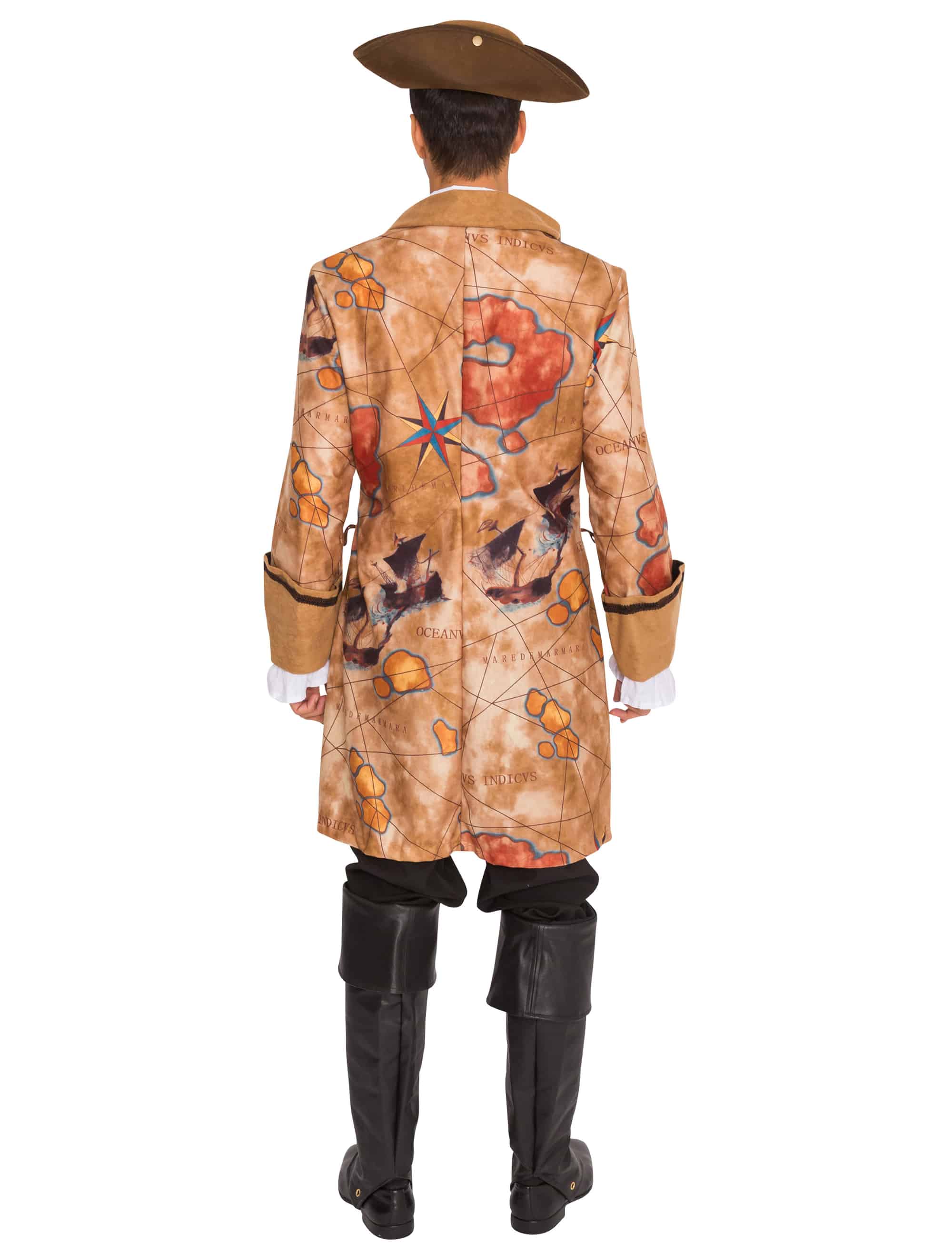 Jacke Schatzkarte 2-tlg. Herren braun 54