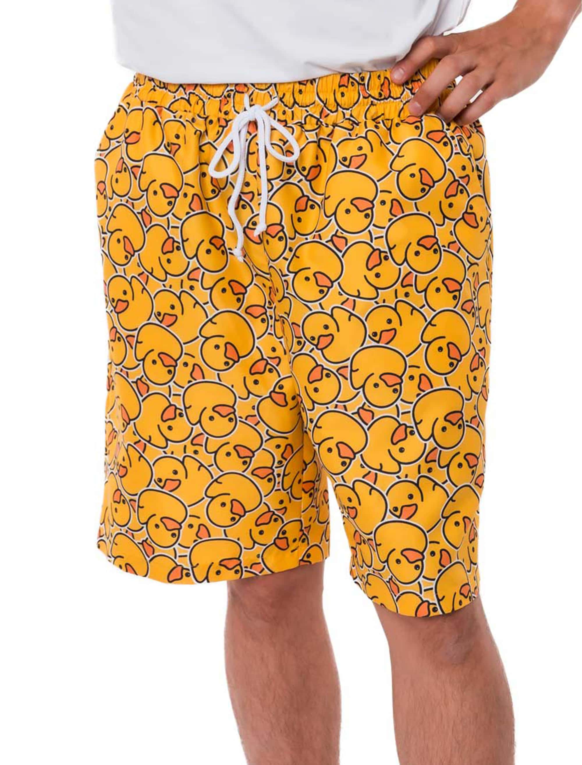 Shorts Enten Herren gelb S/M
