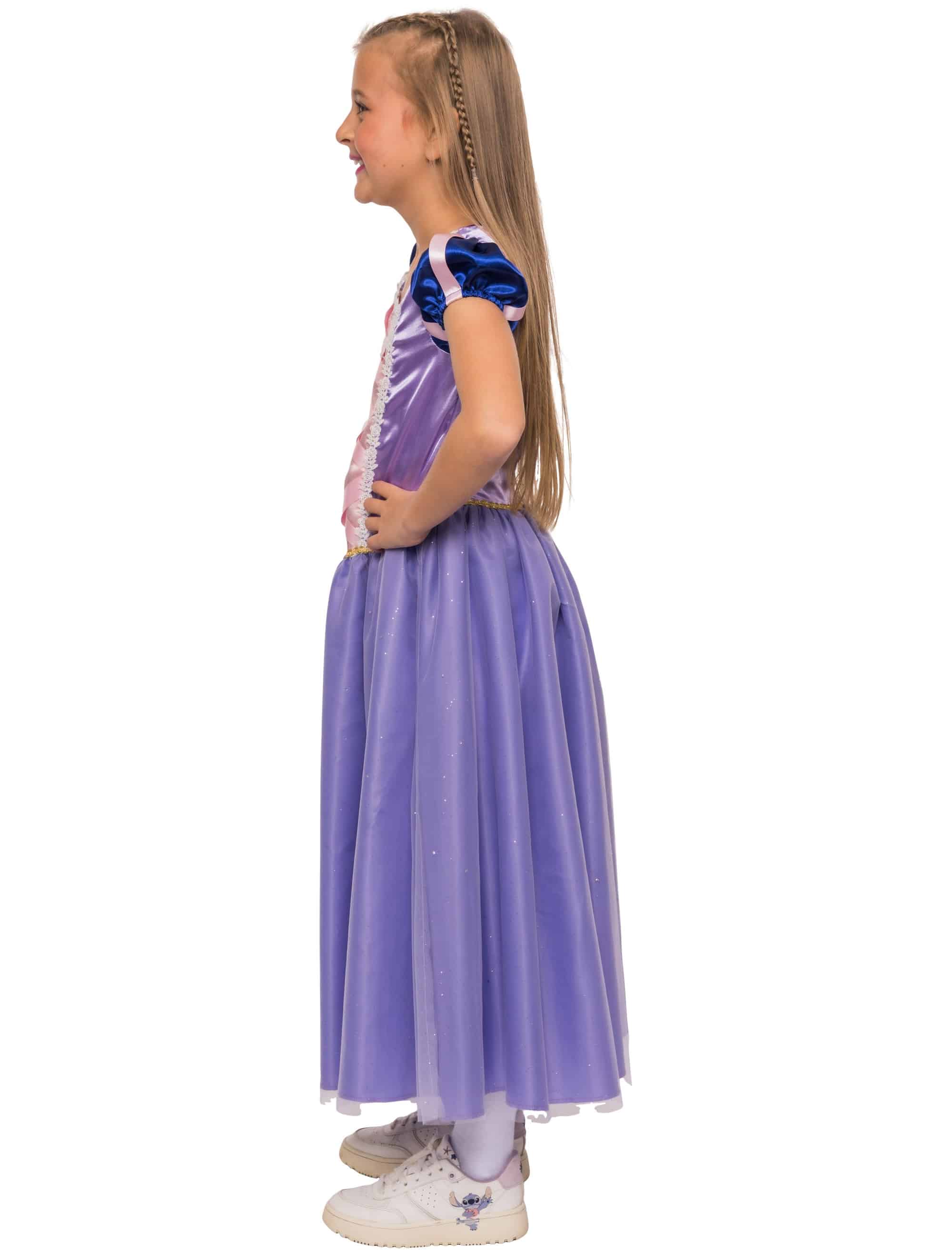 Kleid Prinzessin Unifarben Mädchen lila 152