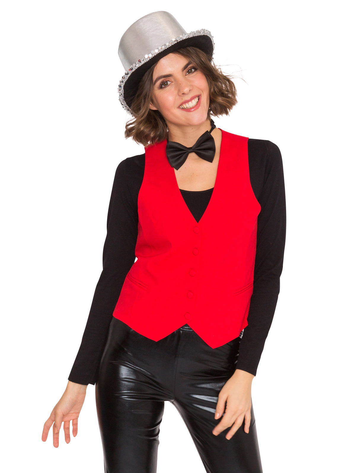 Weste Damen rot S