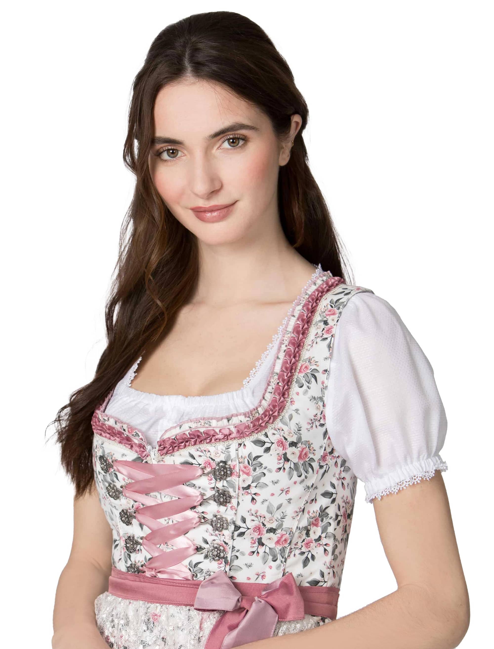Dirndl Raja Damen weiß/rosa 40