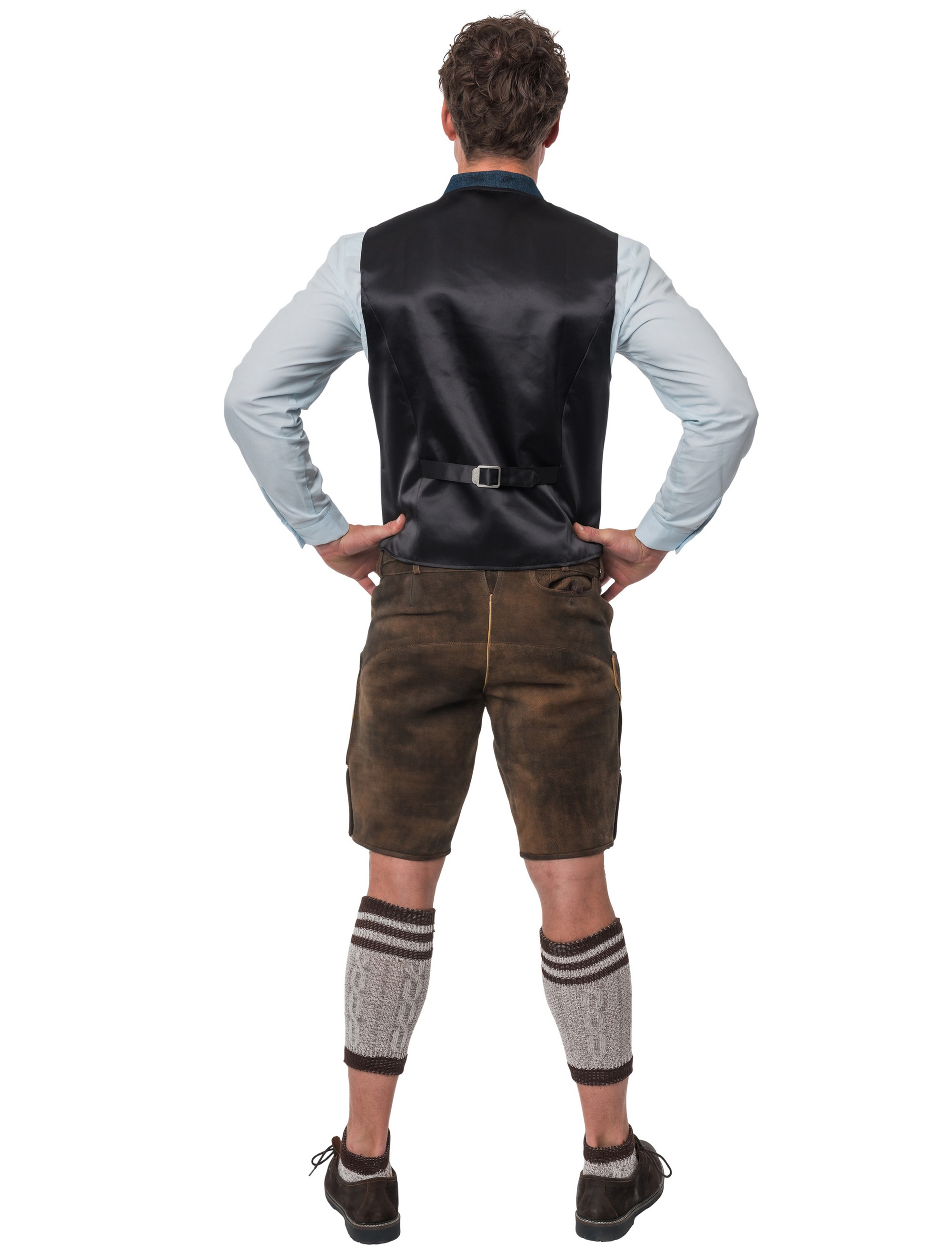 Trachtenweste Theo Jeans Herren blau S