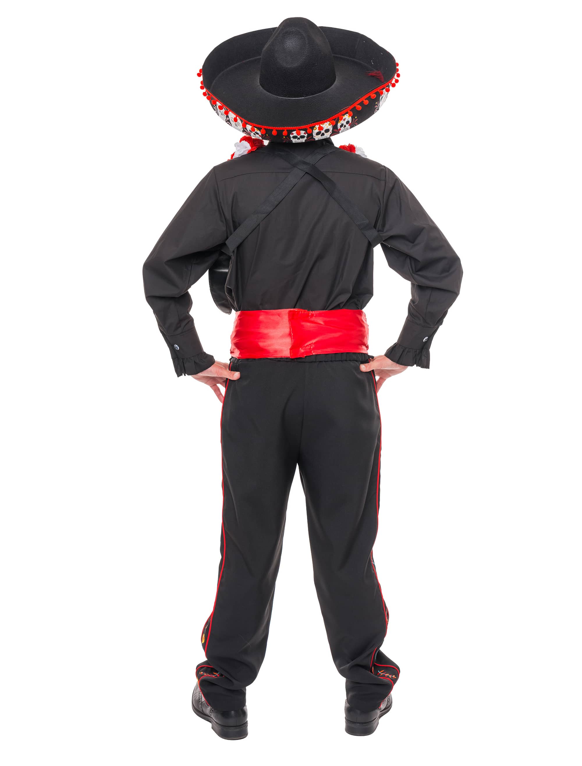 Hose Dia de los Muertos Herren schwarz S/M