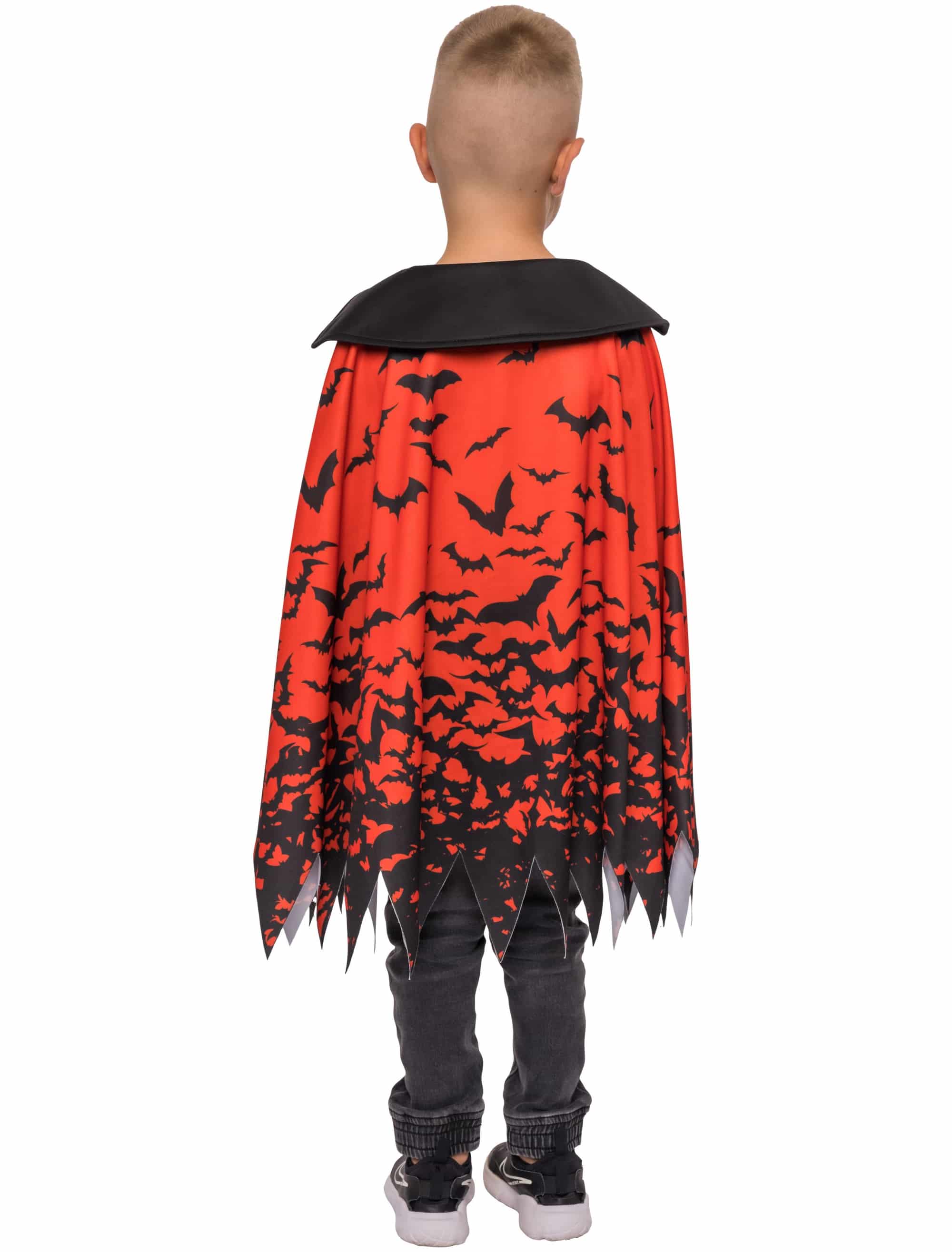 Cape Fledermäuse Kinder rot/schwarz one size