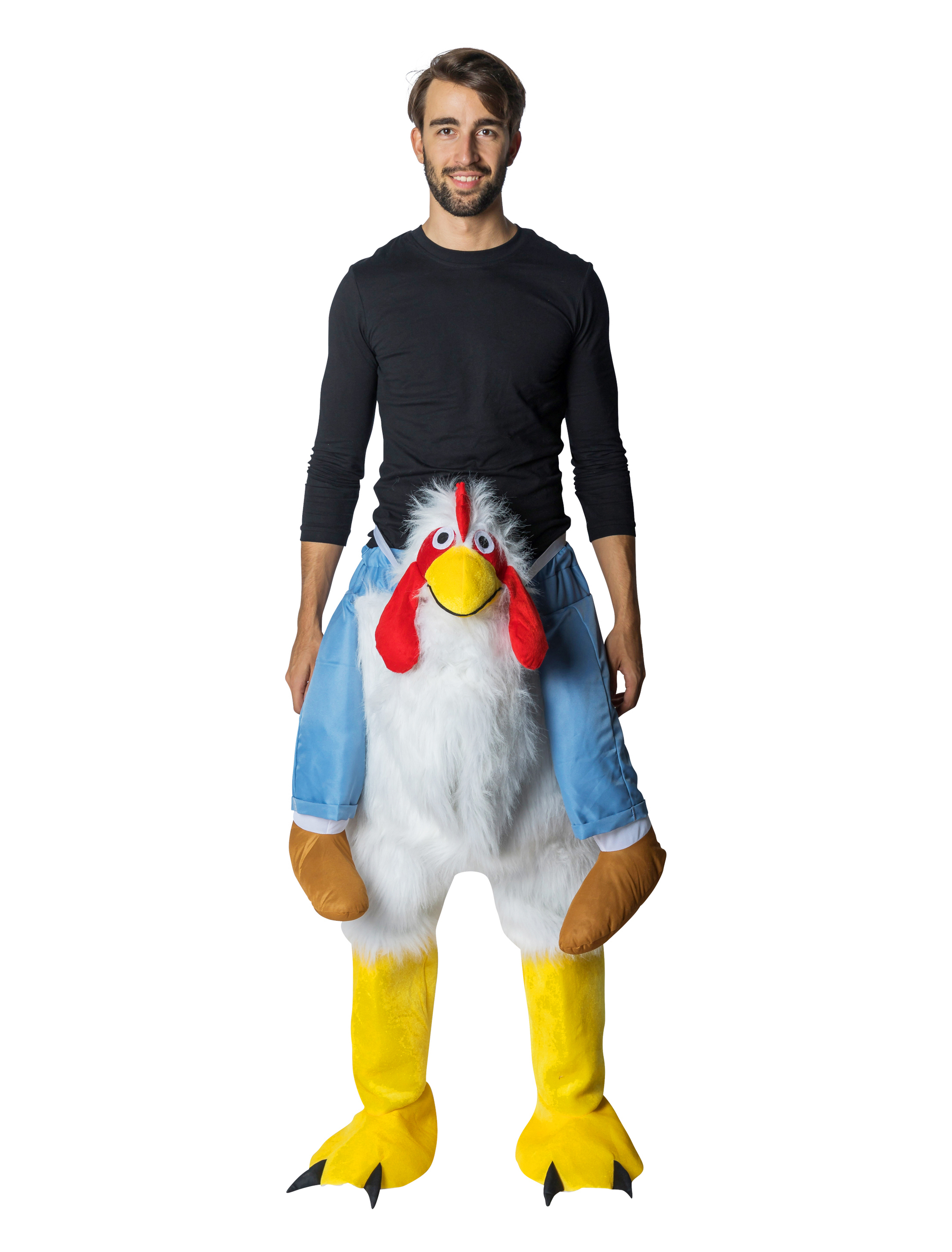 Kostüm Huckepack Huhn mehrfarbig
