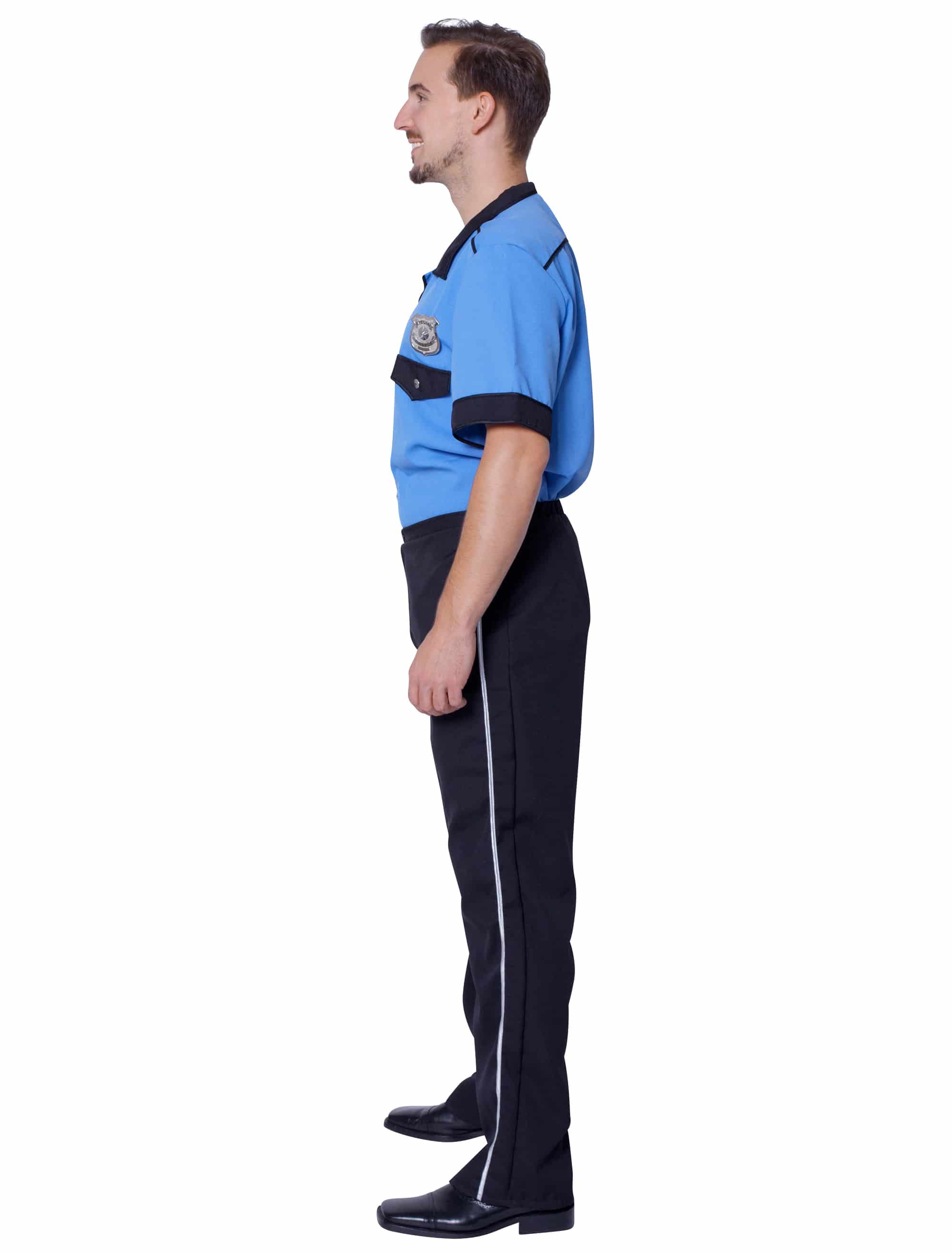 Polizist Herren 2-tlg. Herren hellblau 60