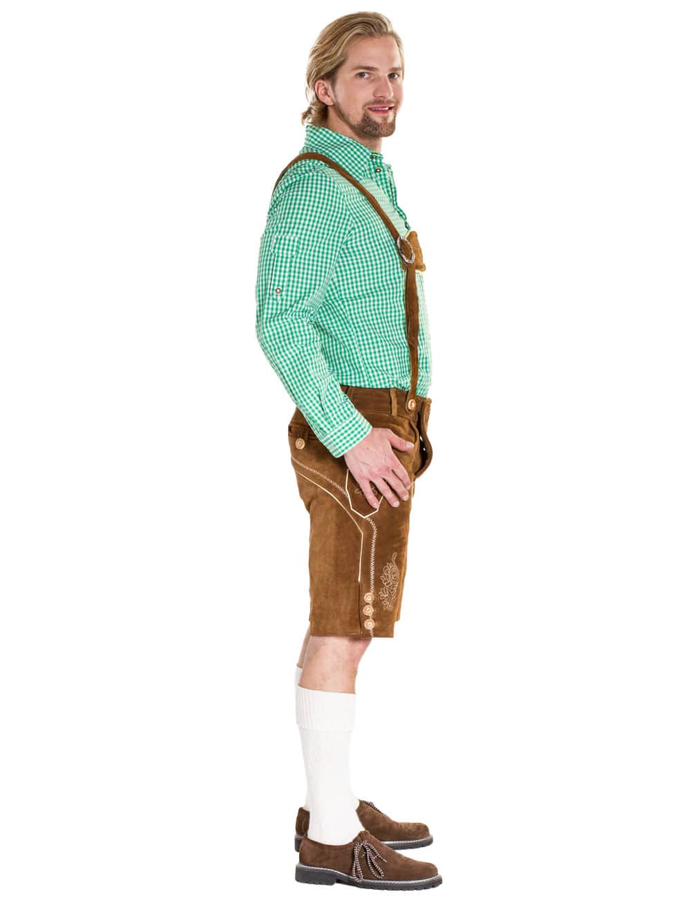 Lederhose Seppl Herren braun M