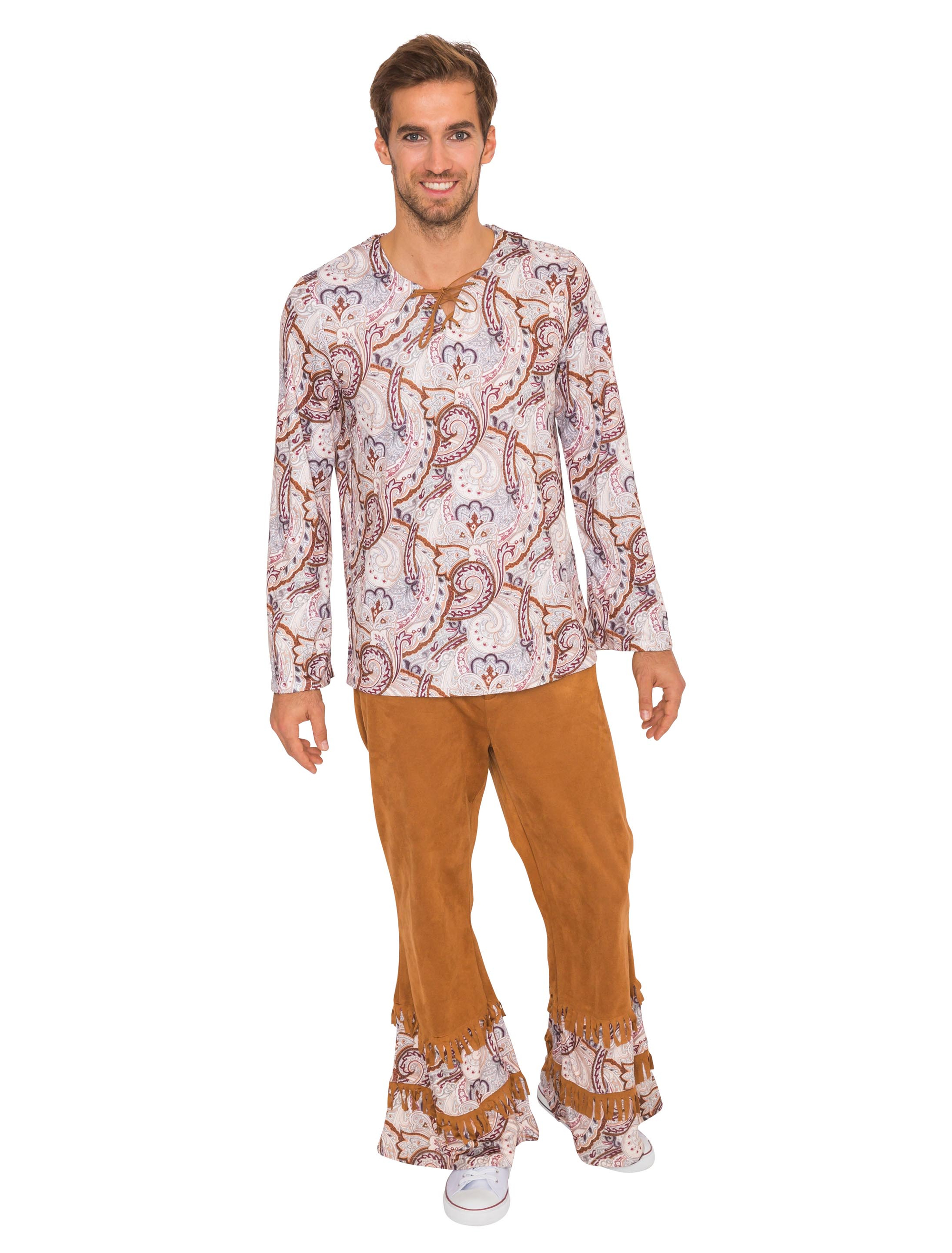 Hose Hippie Herren Herren braun 58-60