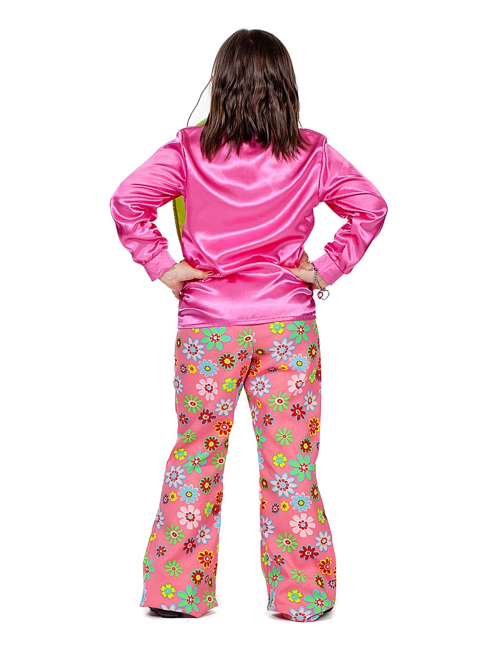 Hose Hippie Blumen rosa 116