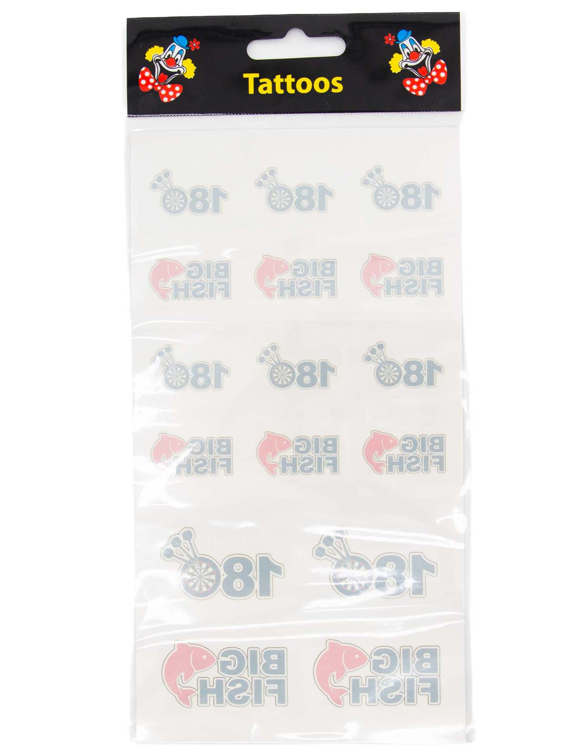 Tattoo Darts 180 schwarz/rot