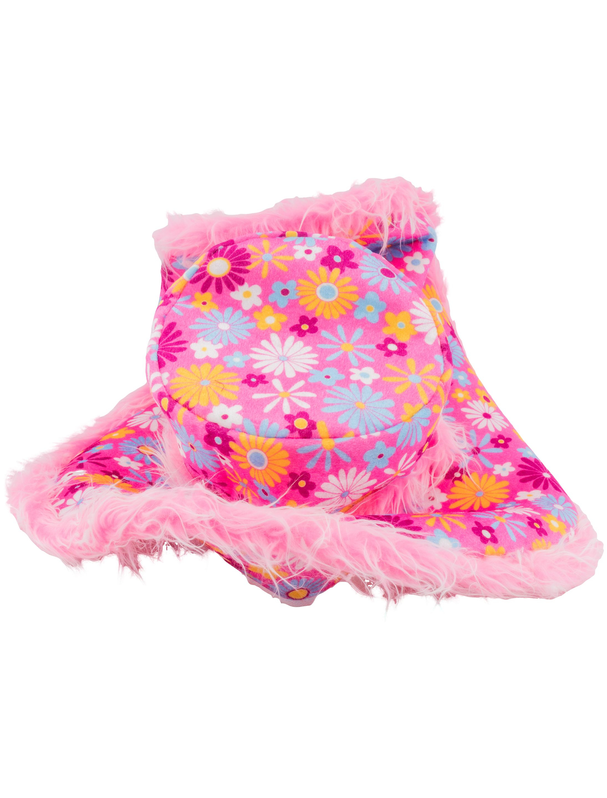Hut Hippie Blumen pink one size