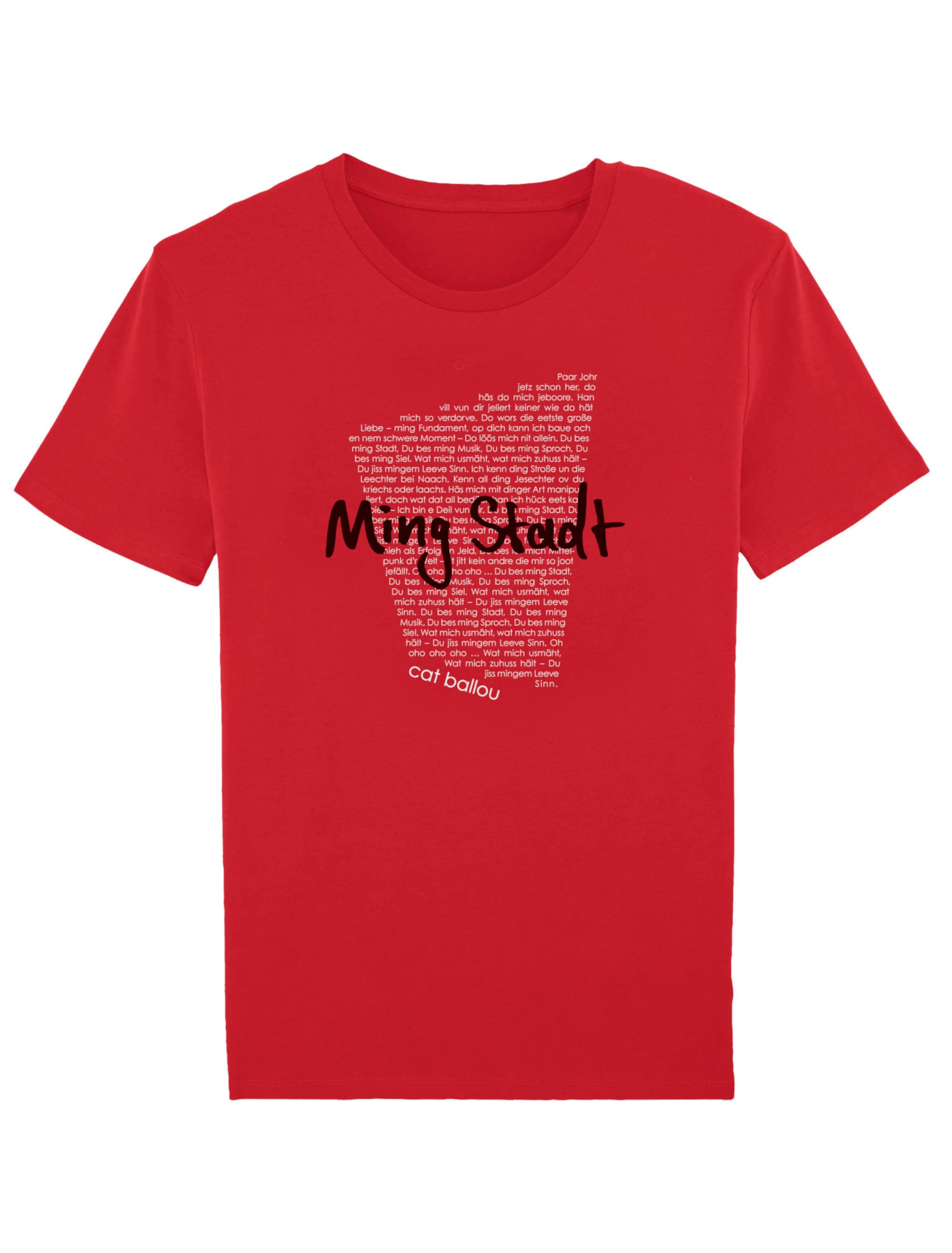 T-Shirt Cat Ballou Ming Stadt schwarz/rot L