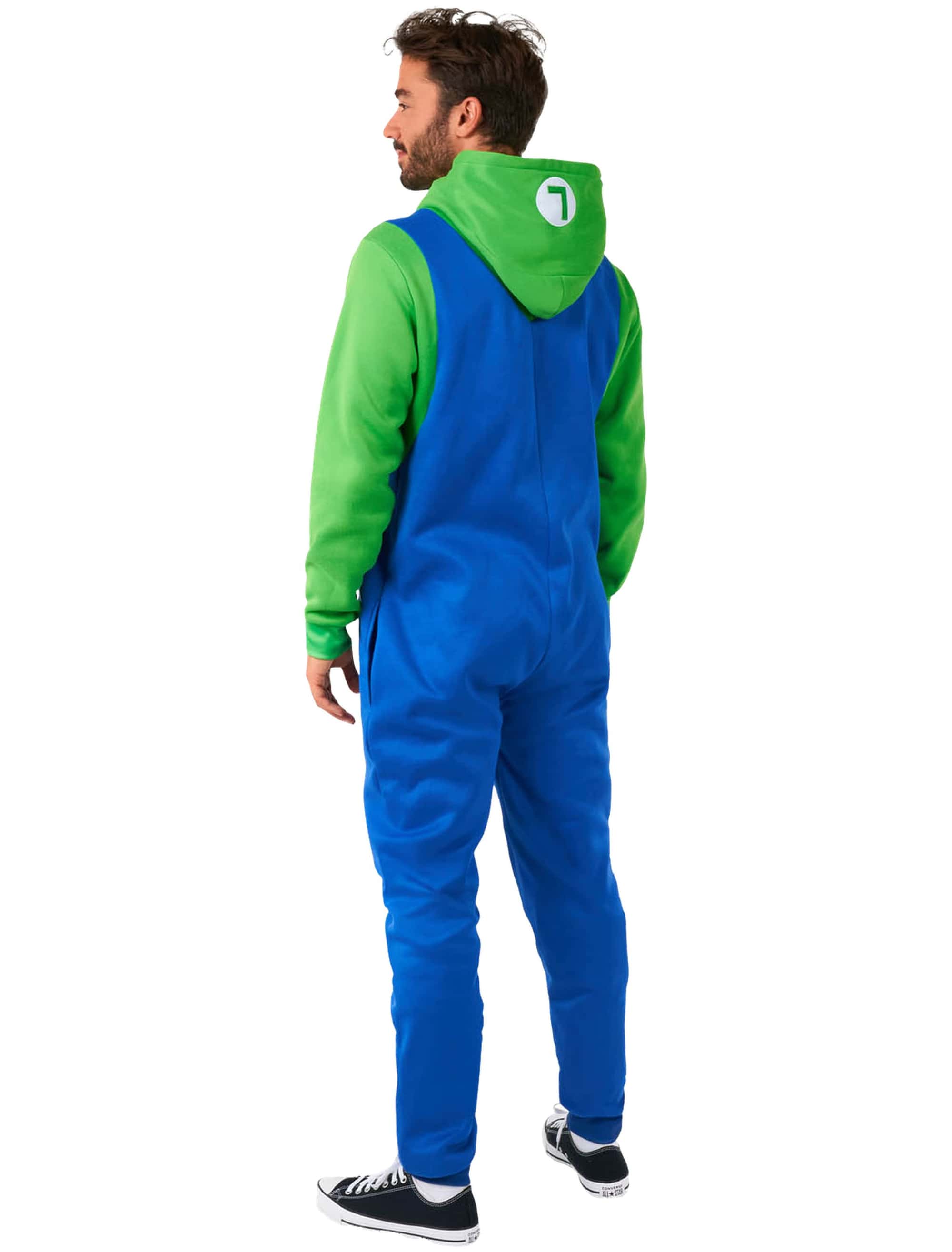 Overall Super Mario Bros. Luigi Herren blau/grün M