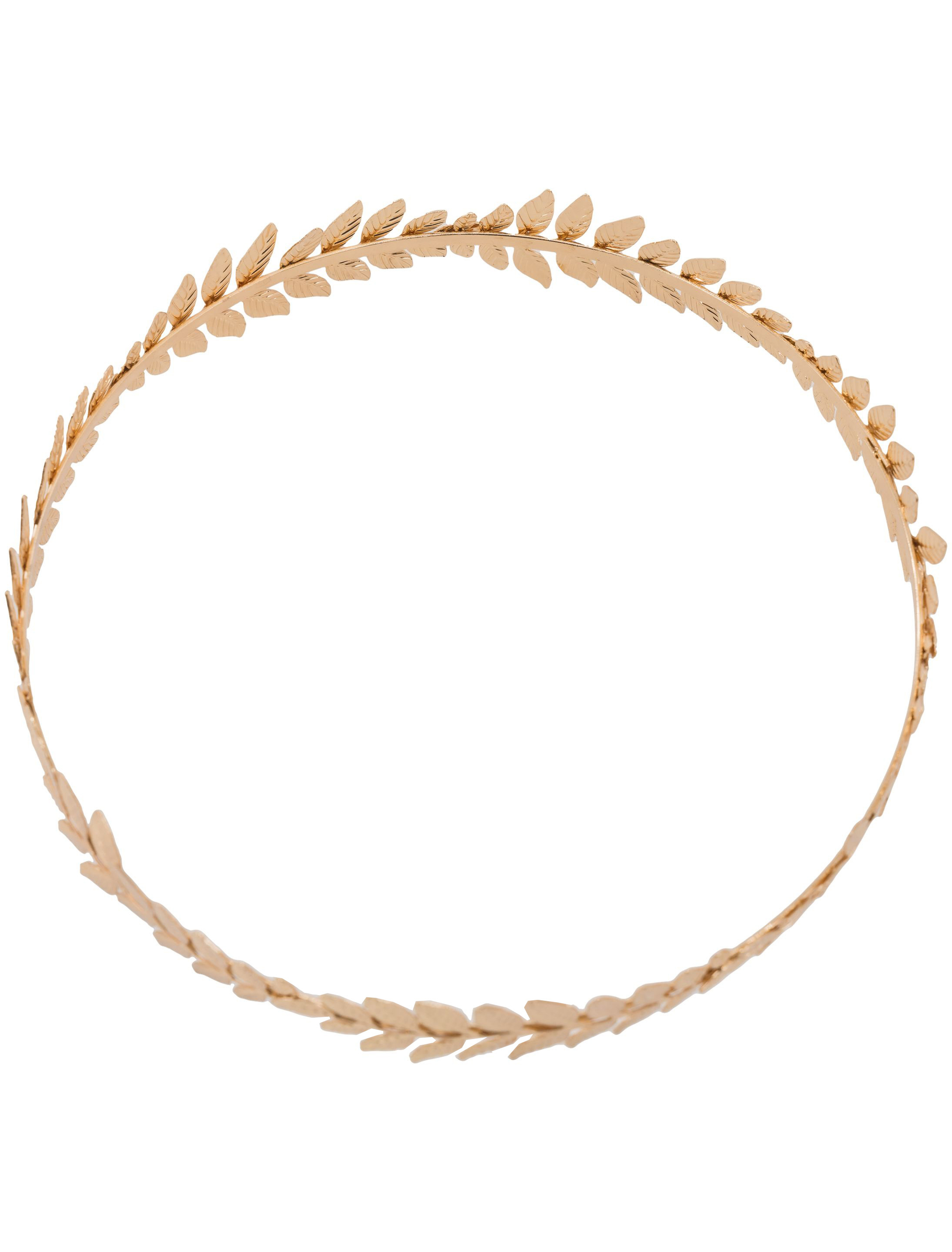 Haarkranz mit Blättern gold