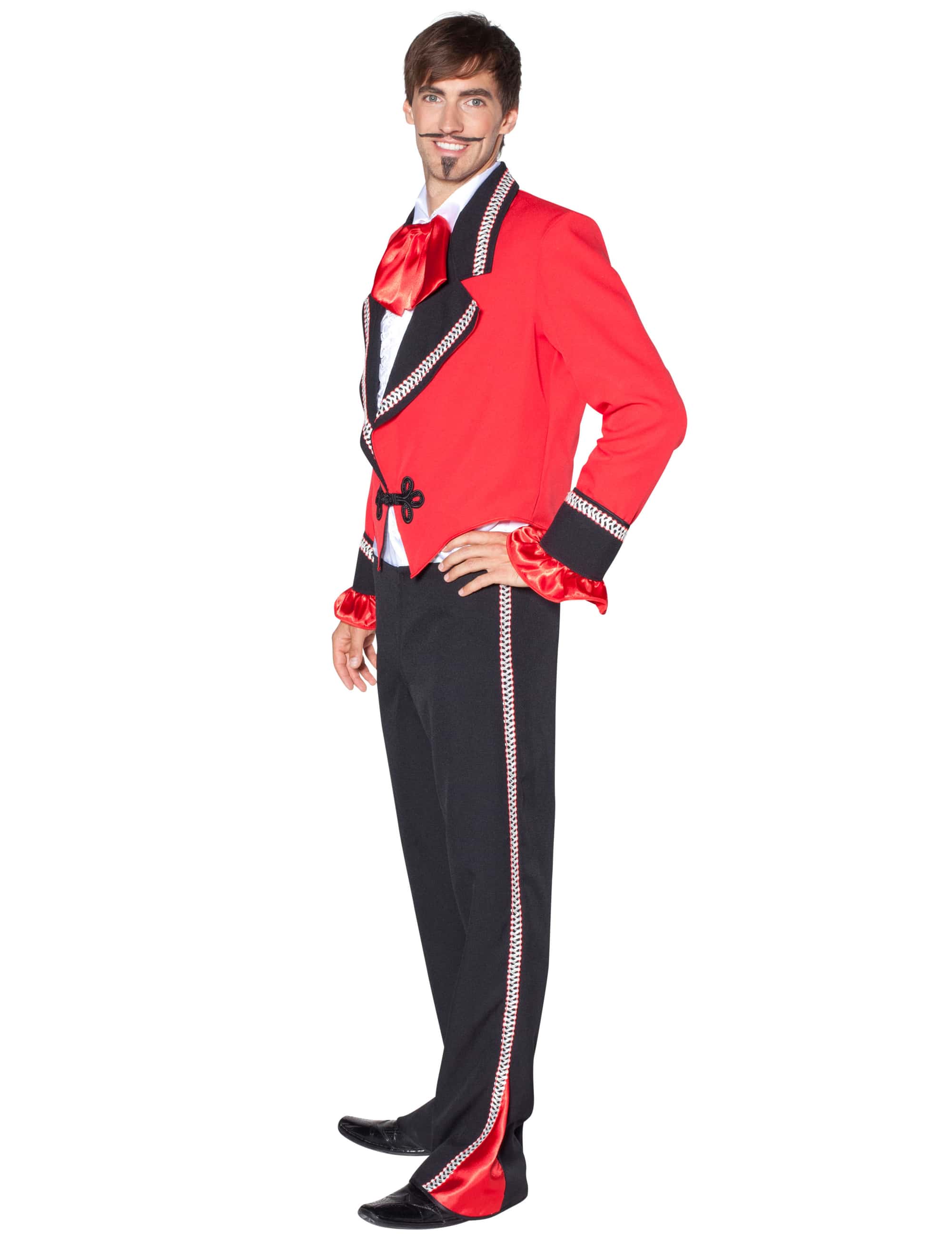 Torero 3-tlg. Herren rot/schwarz 64