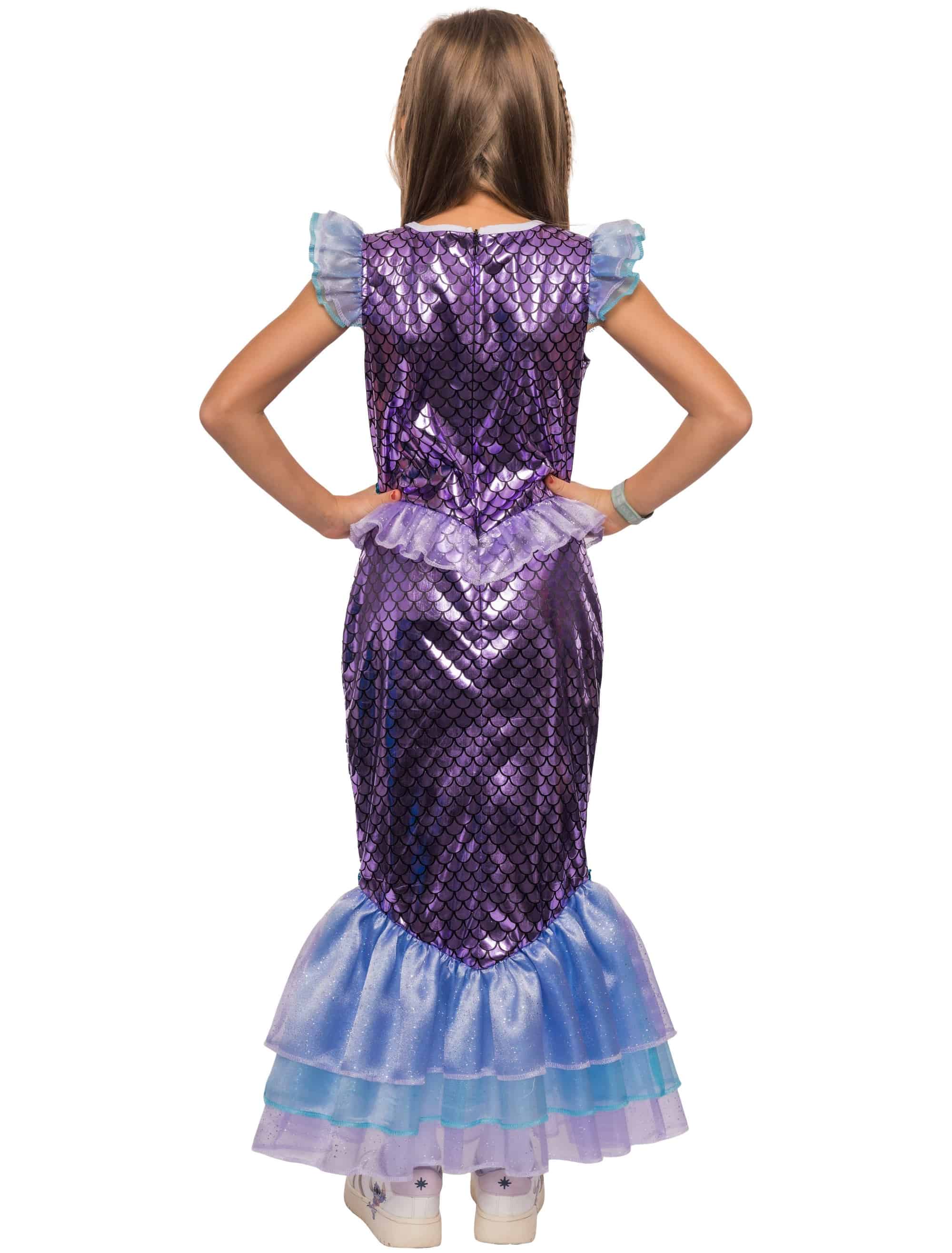 Kleid Meerjungfrau Mädchen lila 116