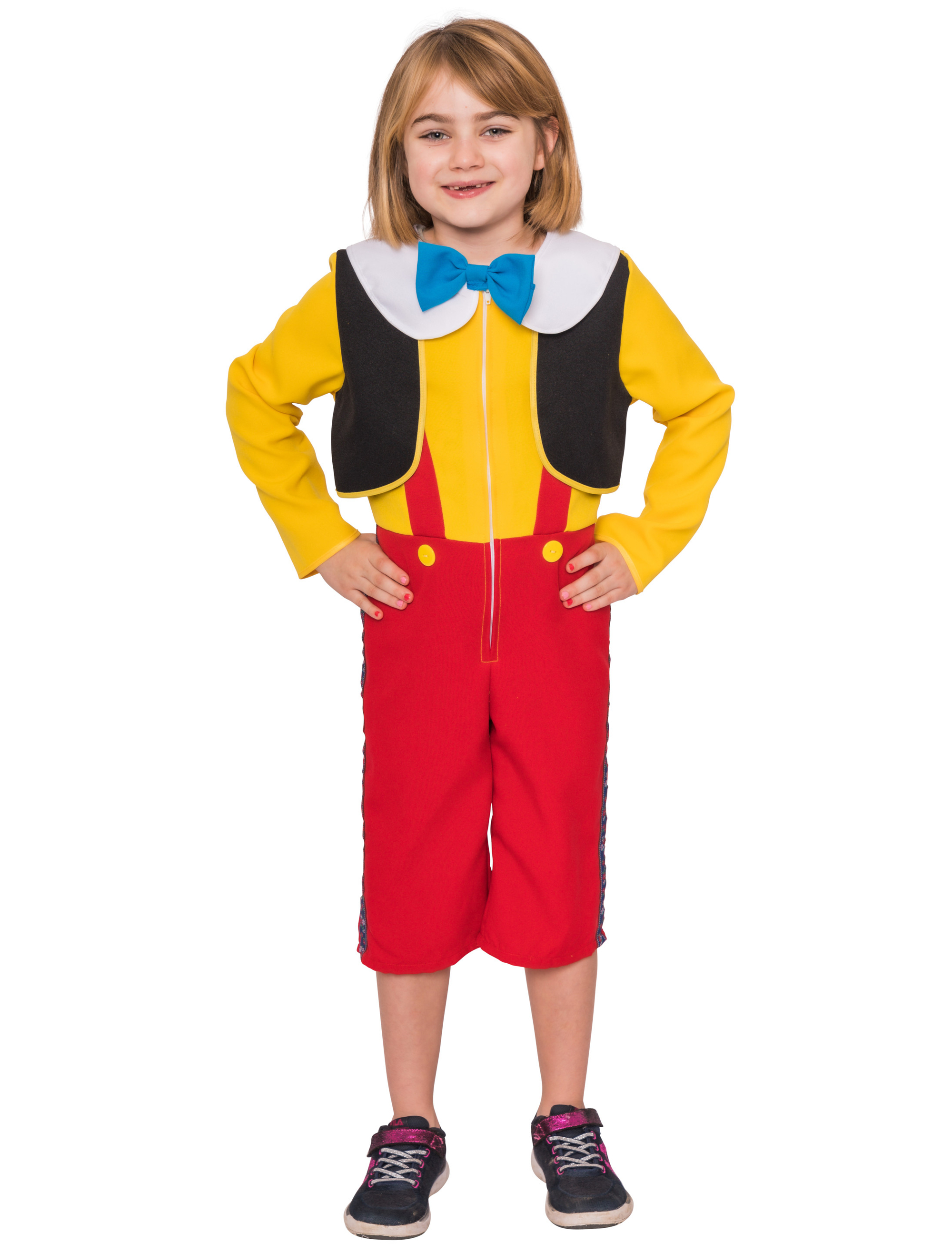 Kostüm Holzpuppe Kinder 2-tlg. bunt 104