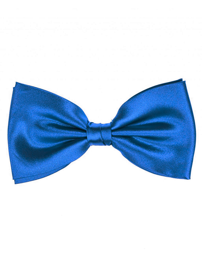 Fliege Satin blau