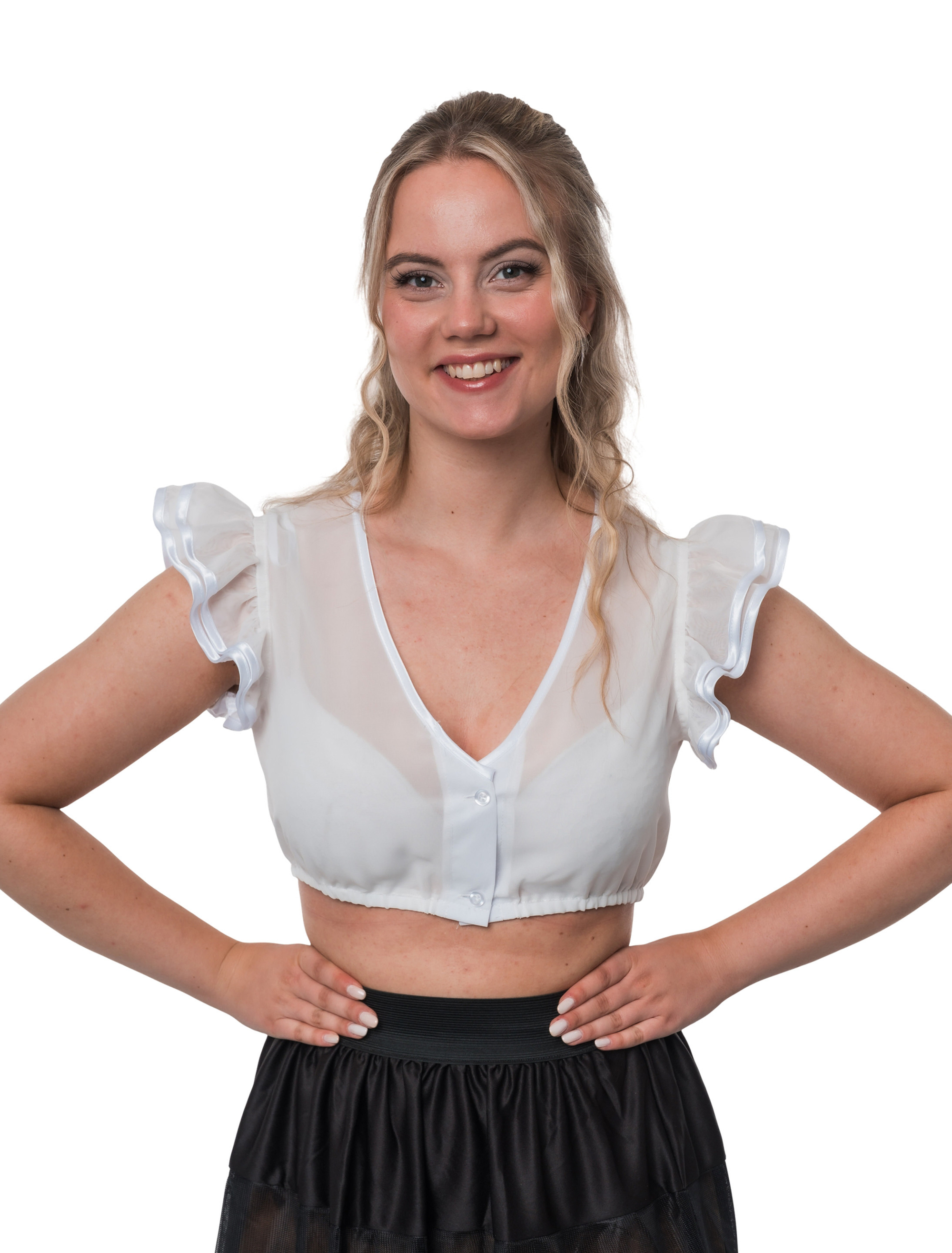 Dirndlbluse Valentina Damen weiß 36