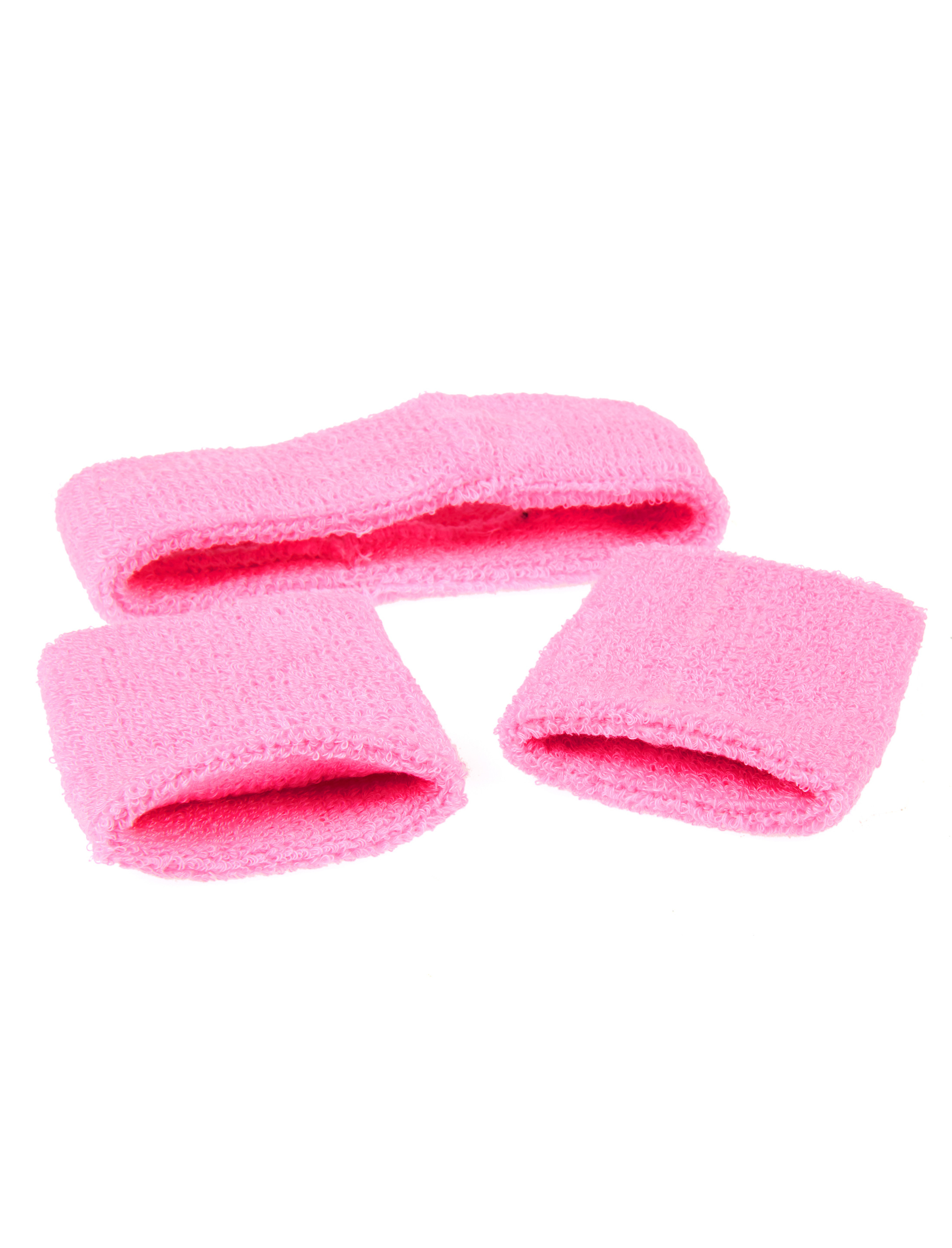 Schweißband-Set Neon pink