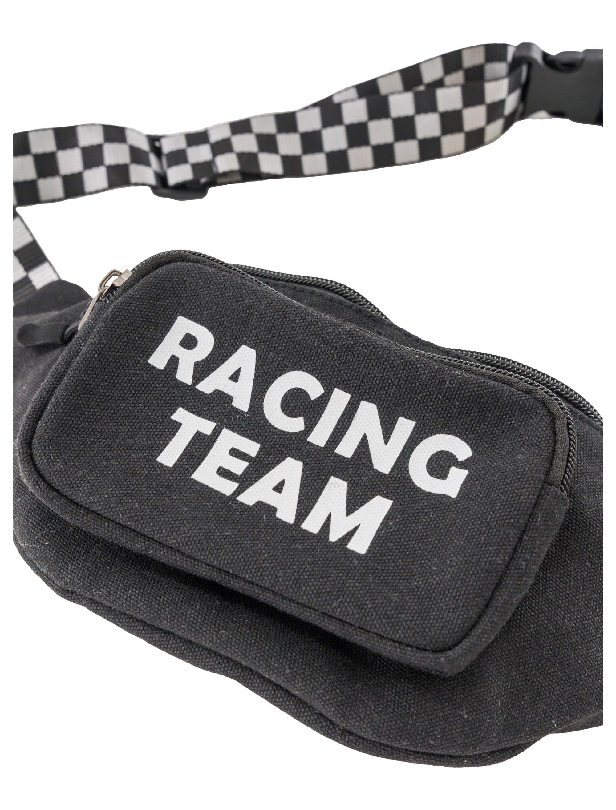 Bauchtasche Racing schwarz/weiß