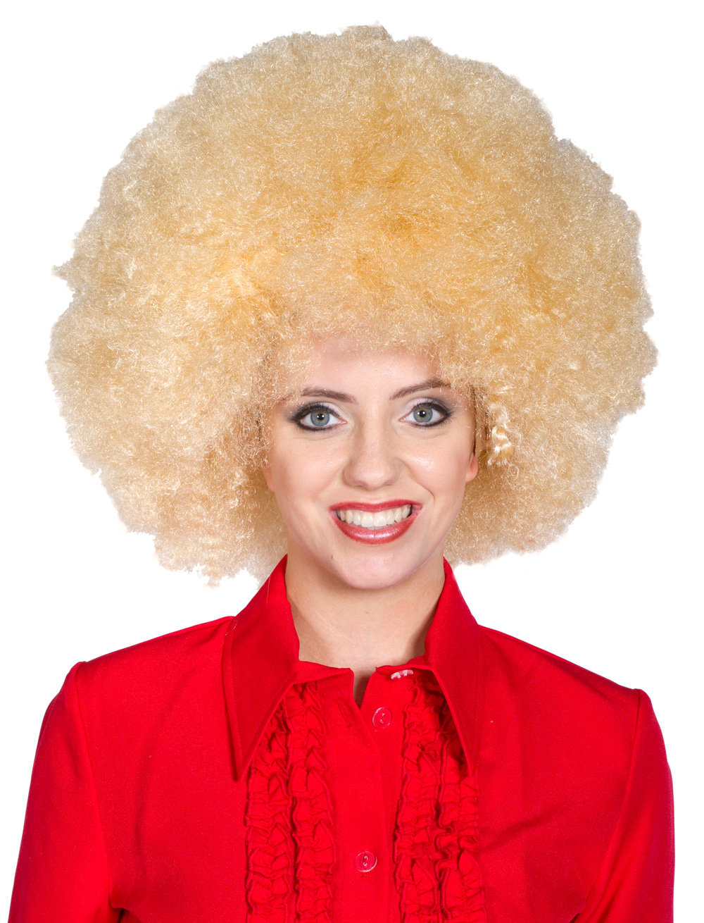 Perücke Hippie Lockenkopf blond one size