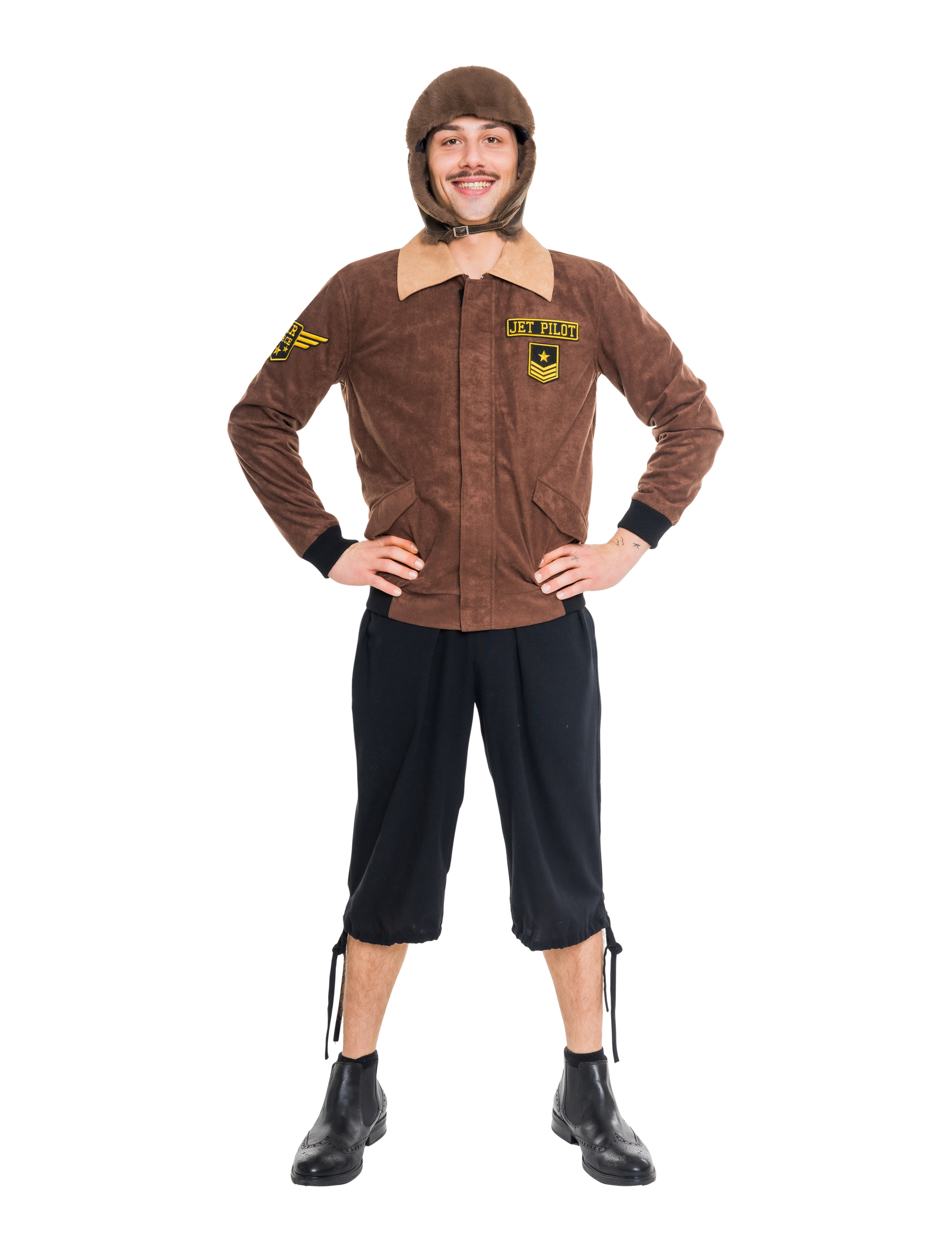 Jacke Jetpilot Herren braun S/M