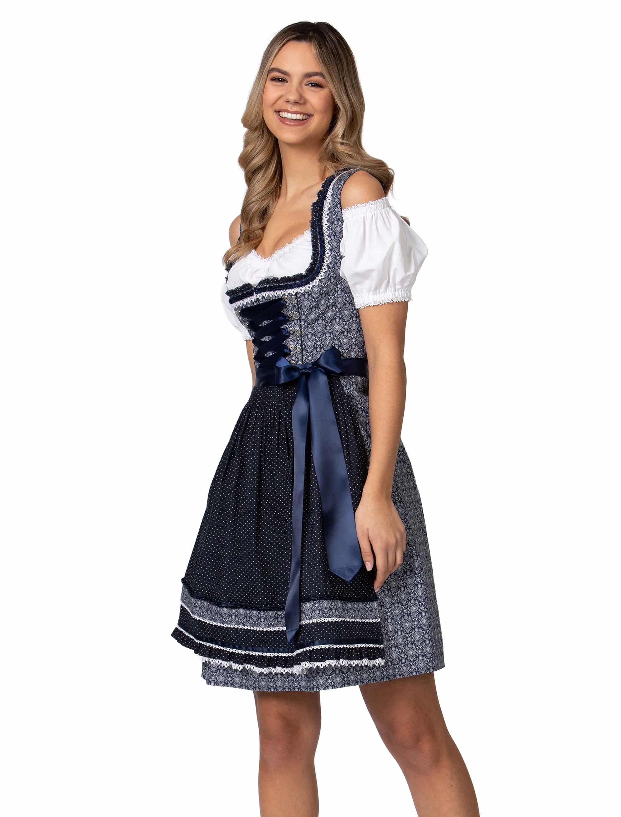 Dirndl Kim Damen dunkelblau 50