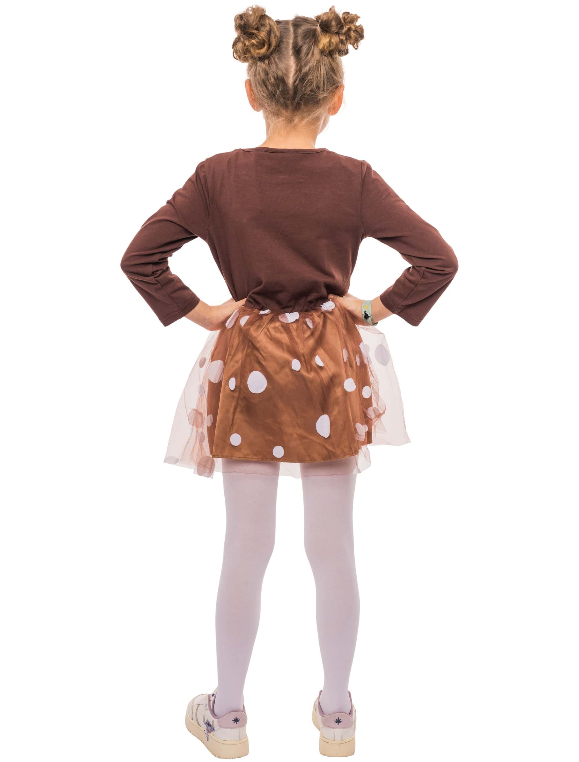 Kleid Rehkitz Kinder braun/weiß 98/104
