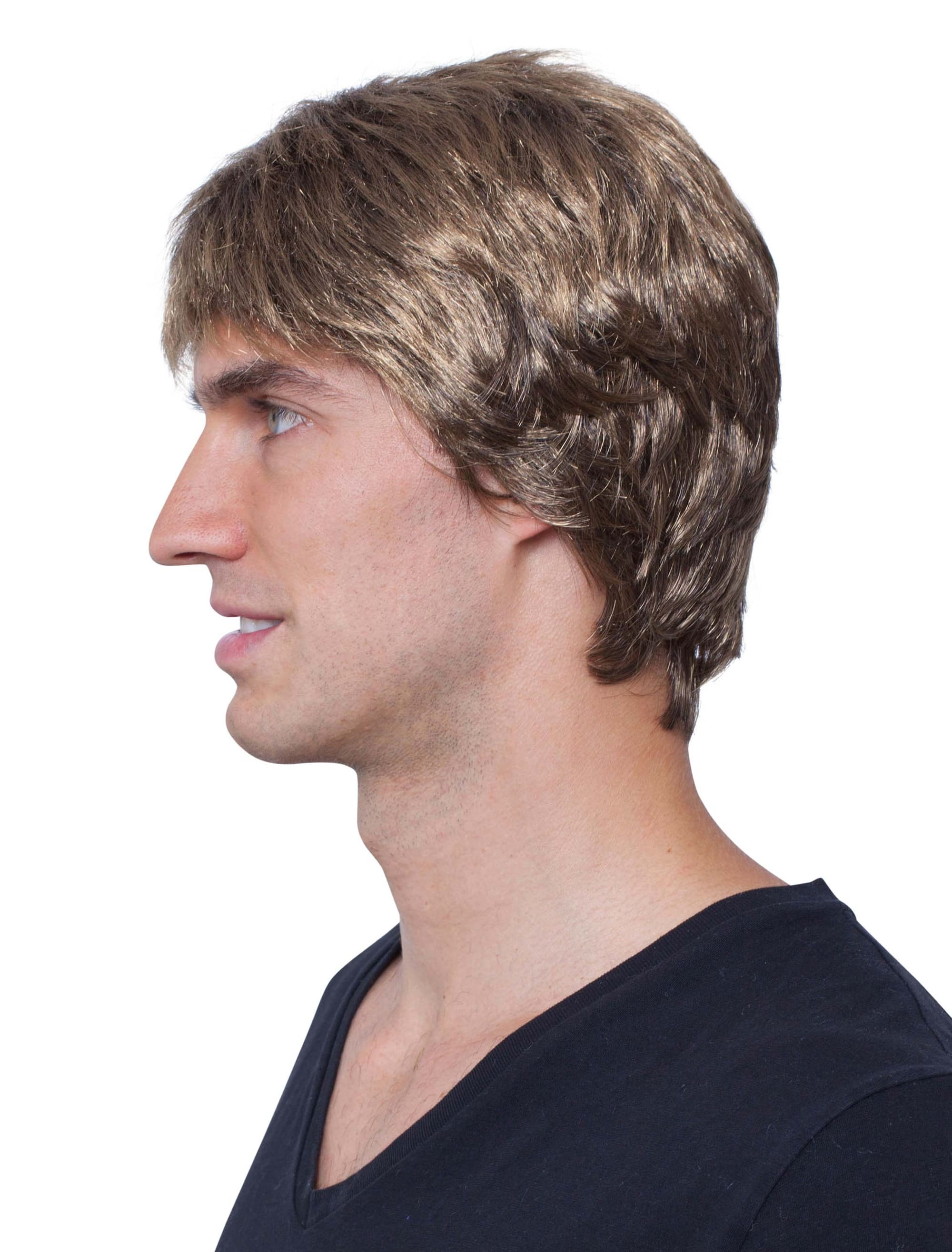Perücke kurz glatt schlicht braun
