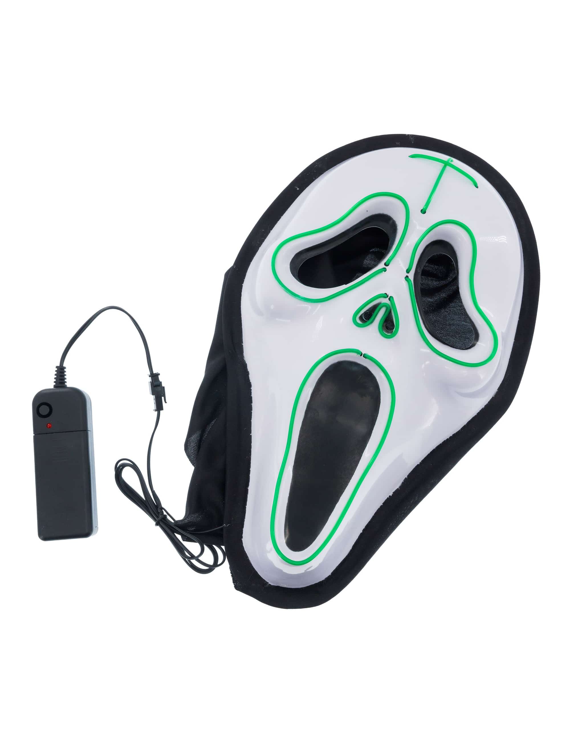 LED Maske Schrei grün