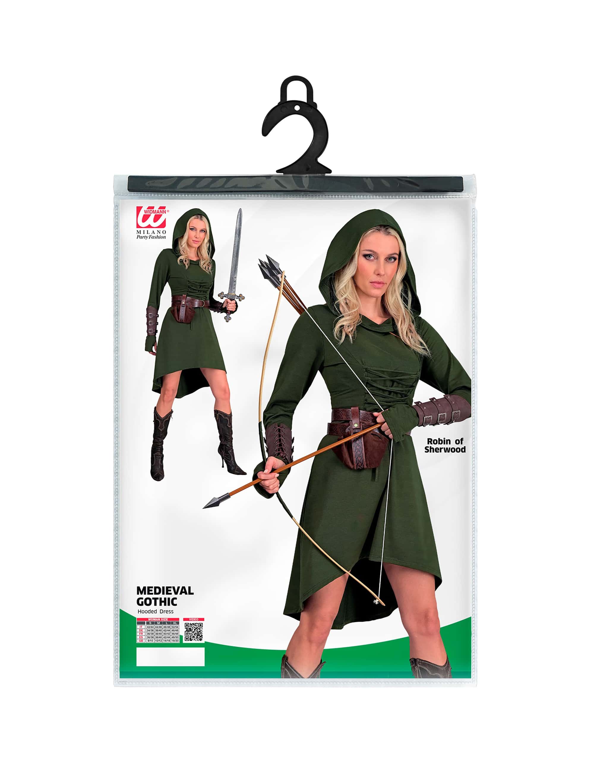 Kleid Mittelalter Damen olivgrün XL