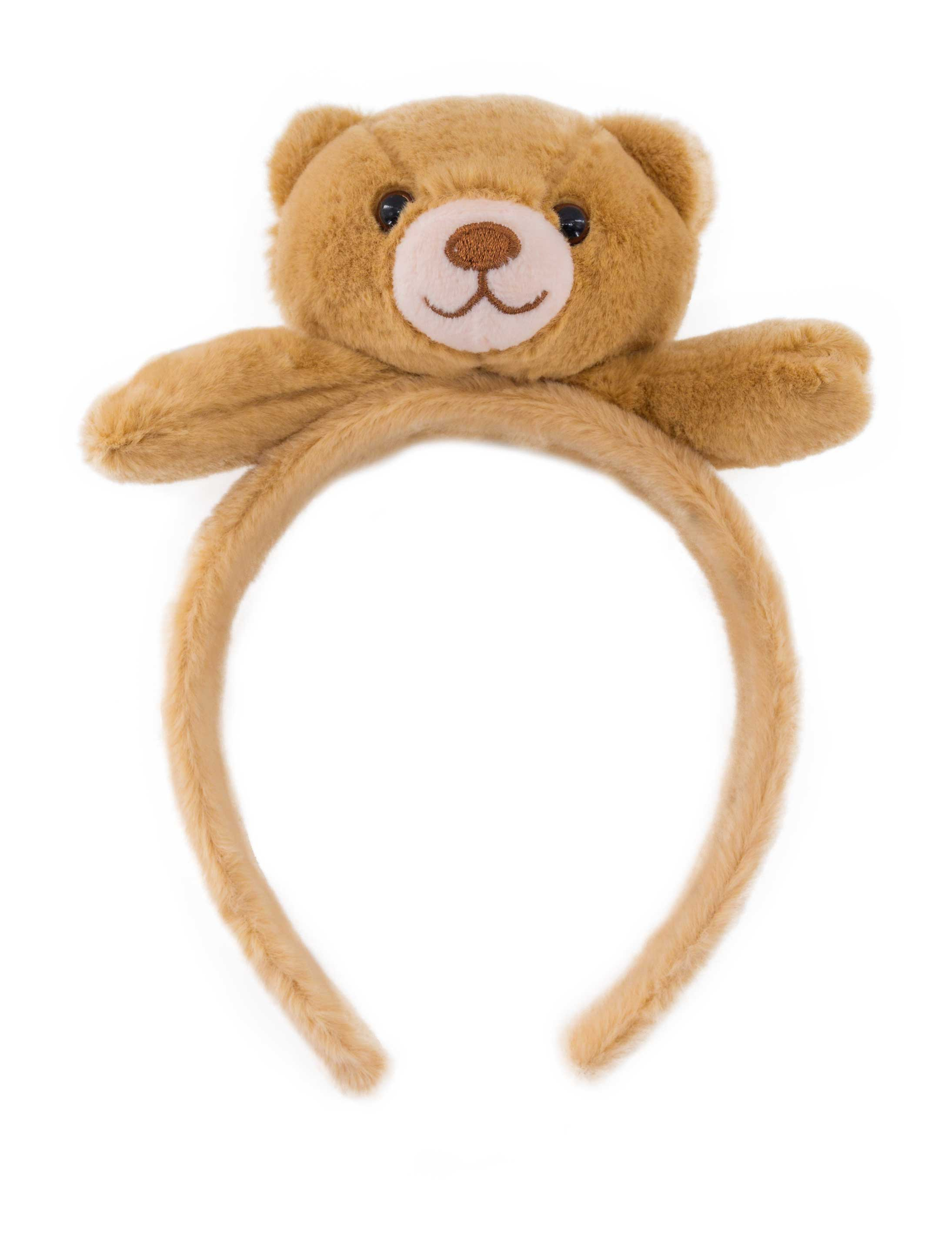 Haarreif Bär beige