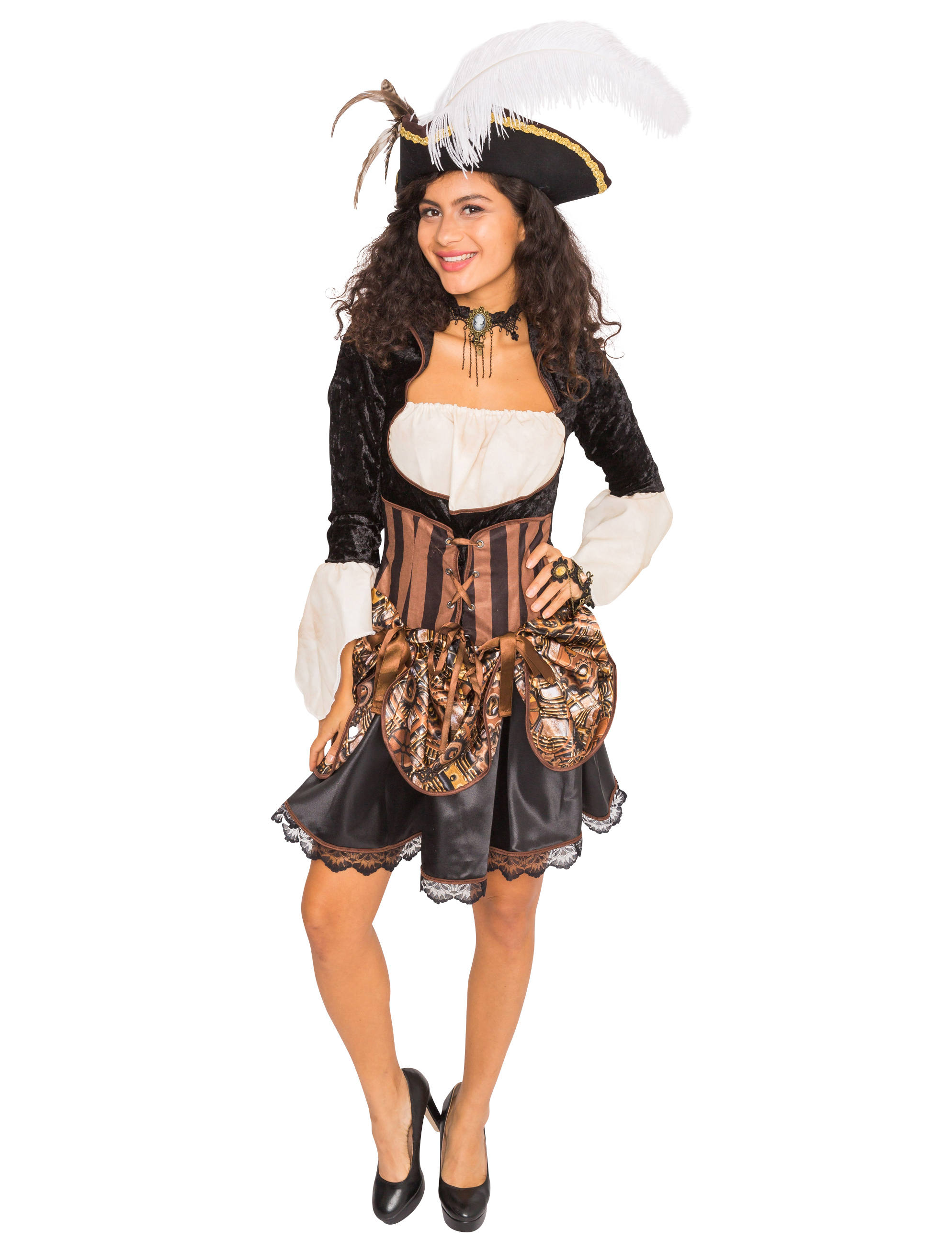 Kleid Steampunk sexy bronze 2XL