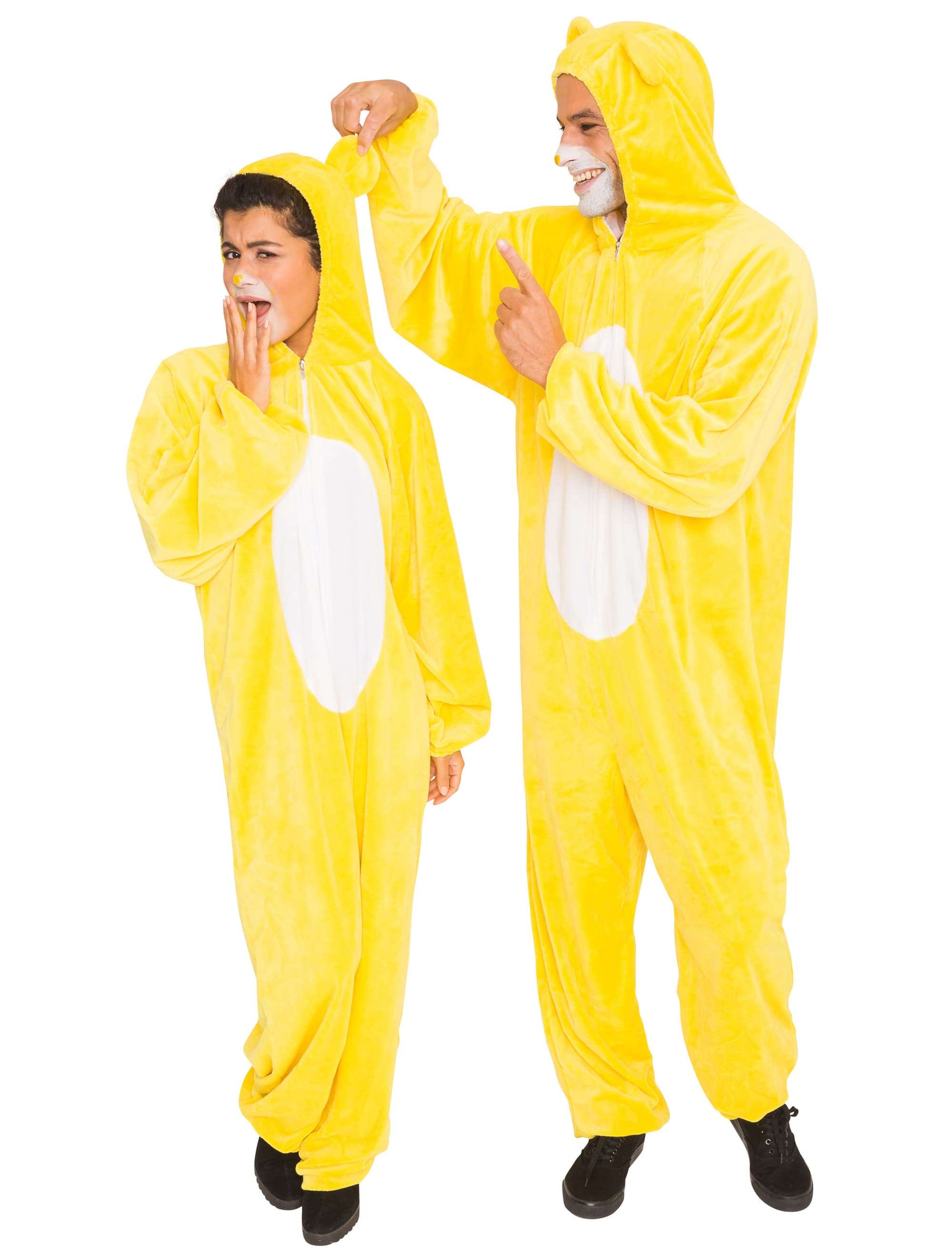 Overall Plüsch Bärchen Herren gelb 56-58