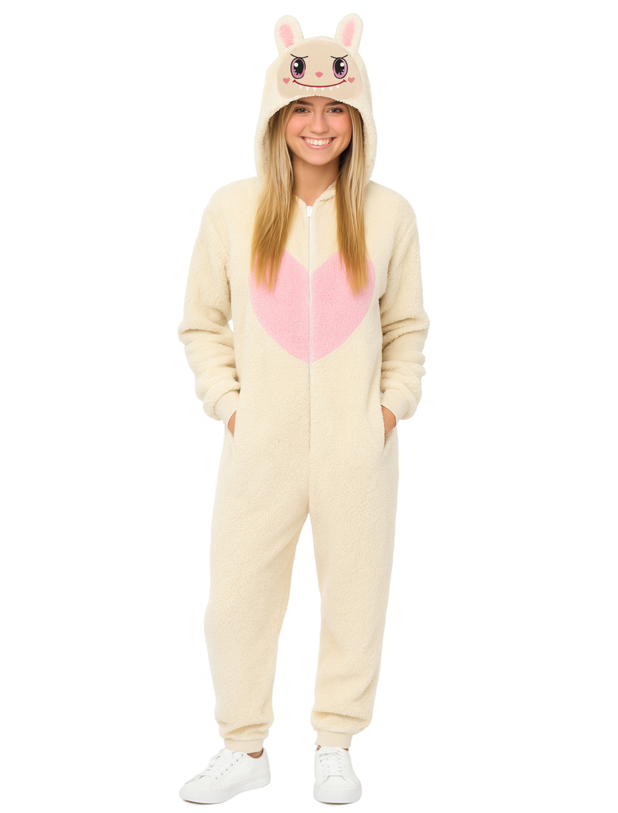 Overall Kuschelmonster Damen beige 38