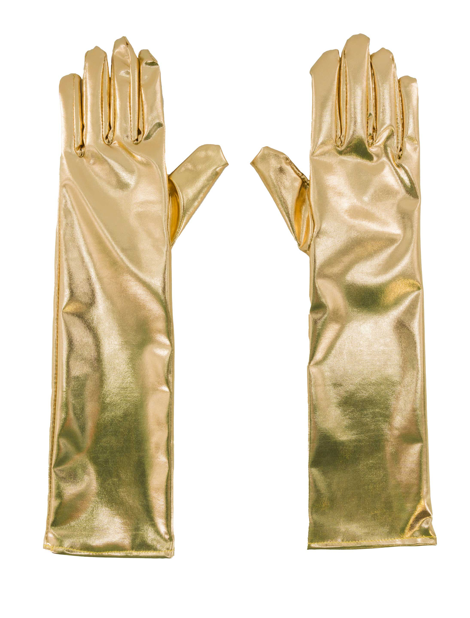 Handschuhe Metallic 40cm gold one size