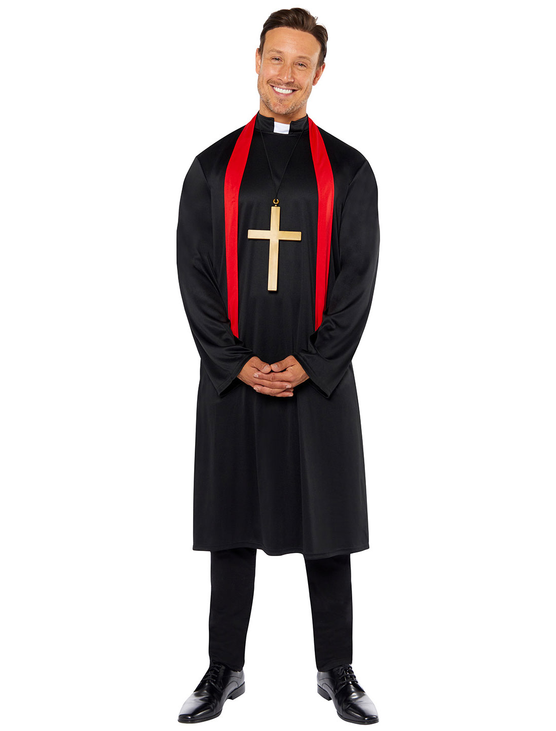 Priester 2-tlg. Herren schwarz 56