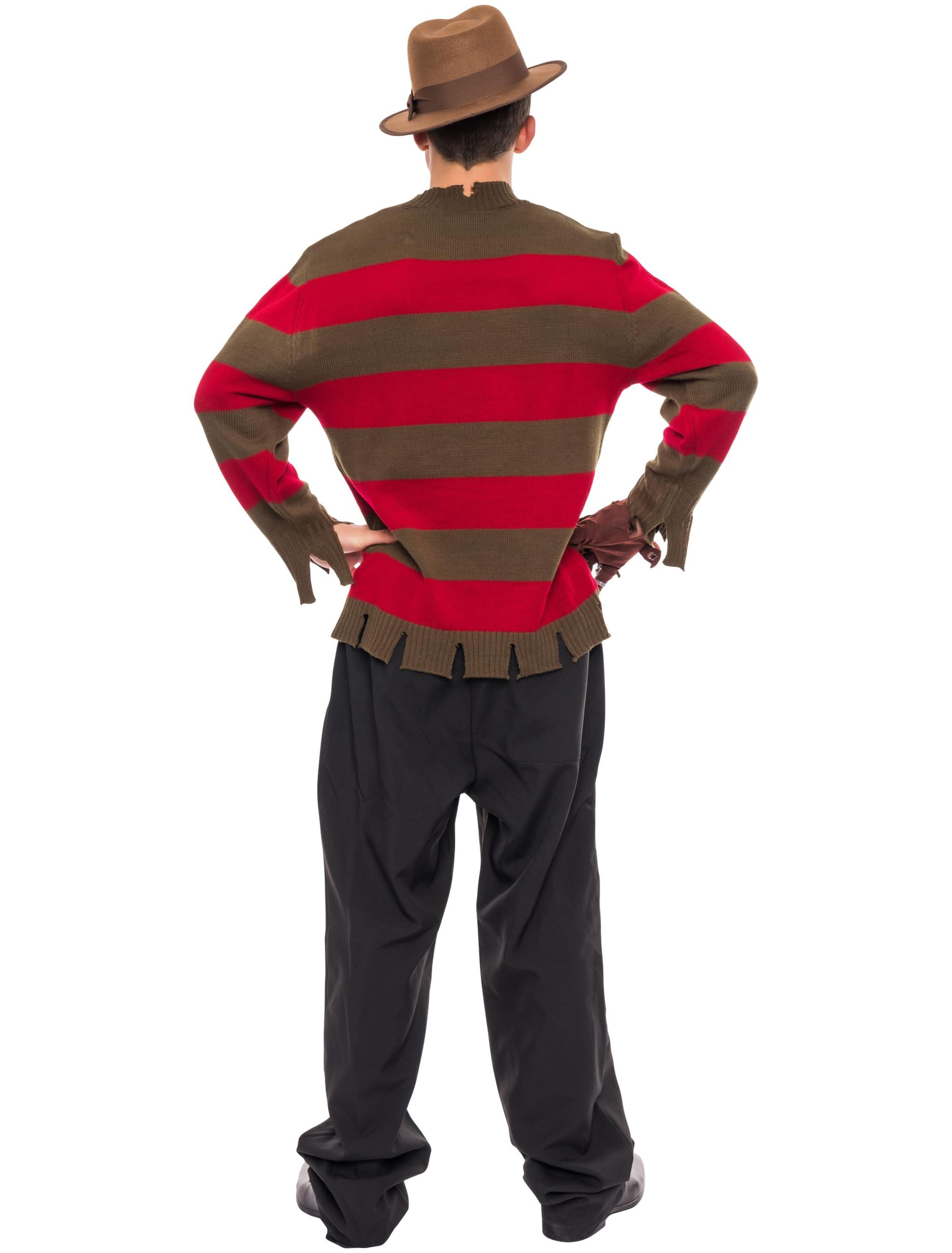 Strickpullover Herren rot/grün S/M