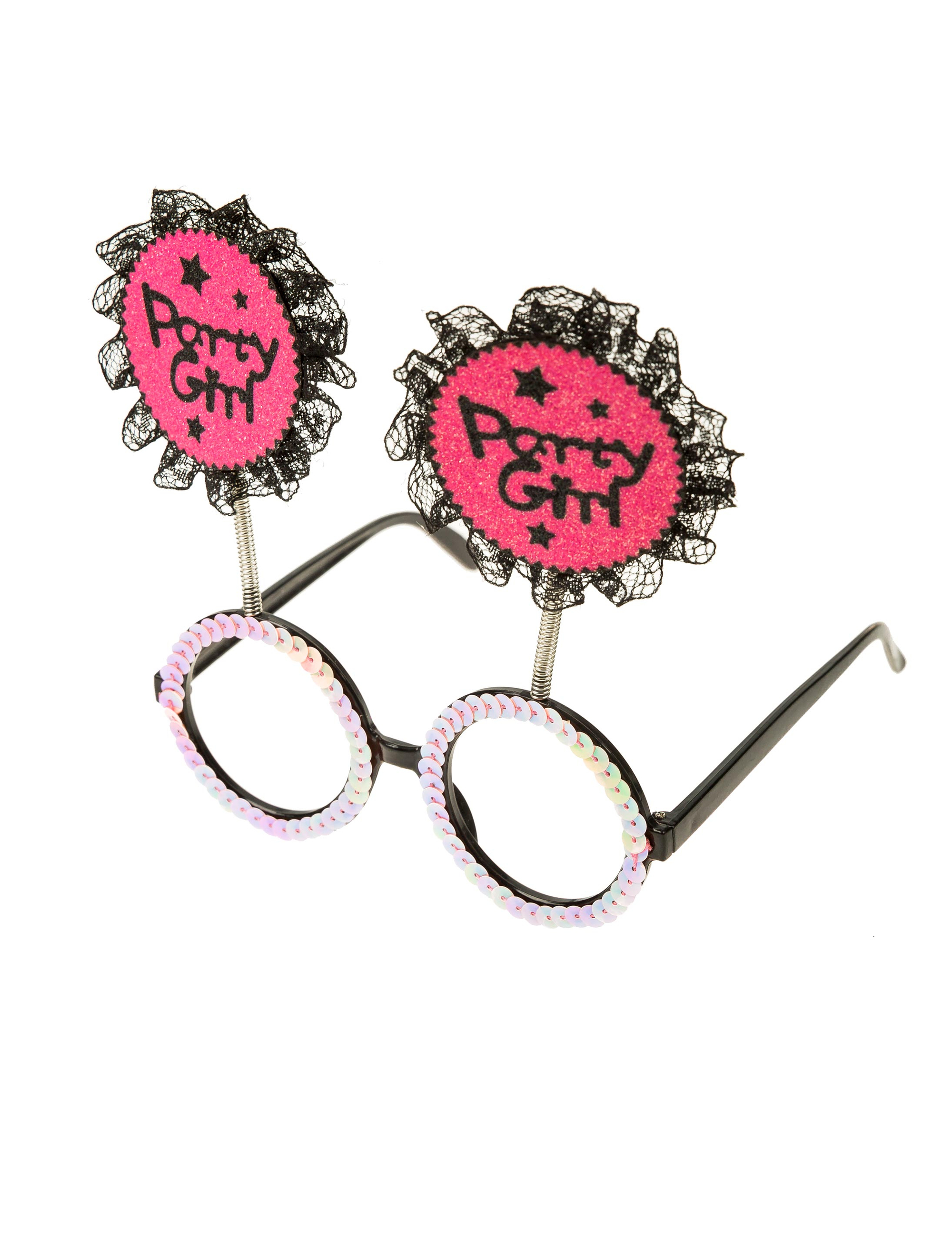 Brille Party Girl pink/schwarz
