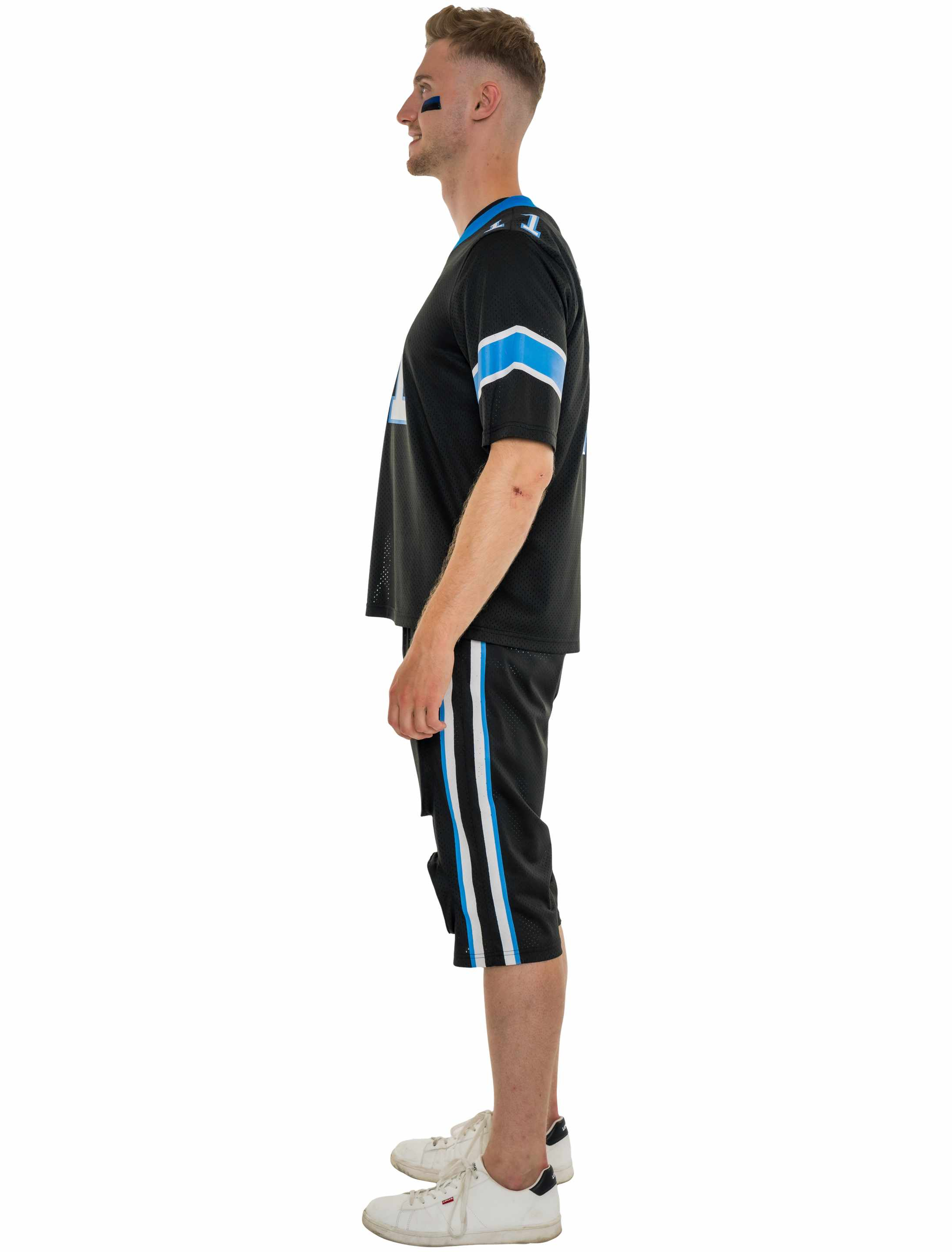 Kostüm Football 2-tlg. Herren schwarz/blau L/XL
