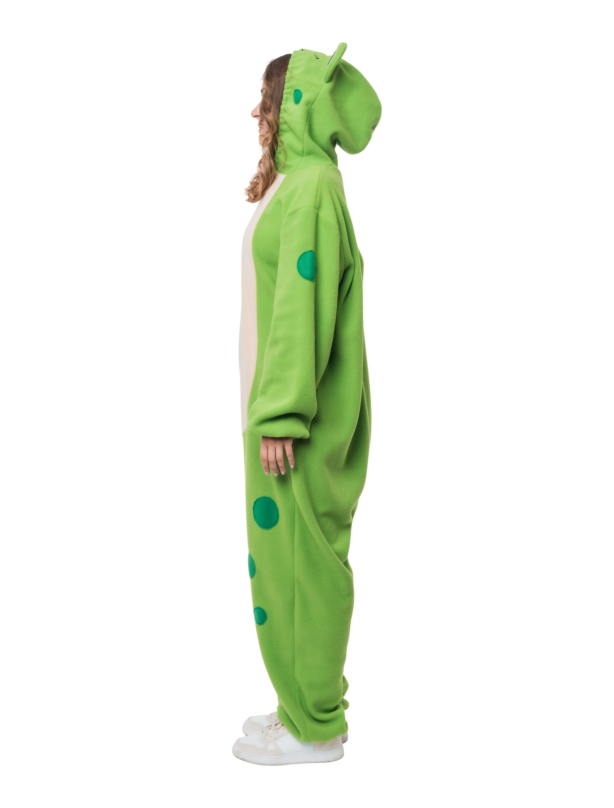 Overall Frosch Plüsch grün XS/S