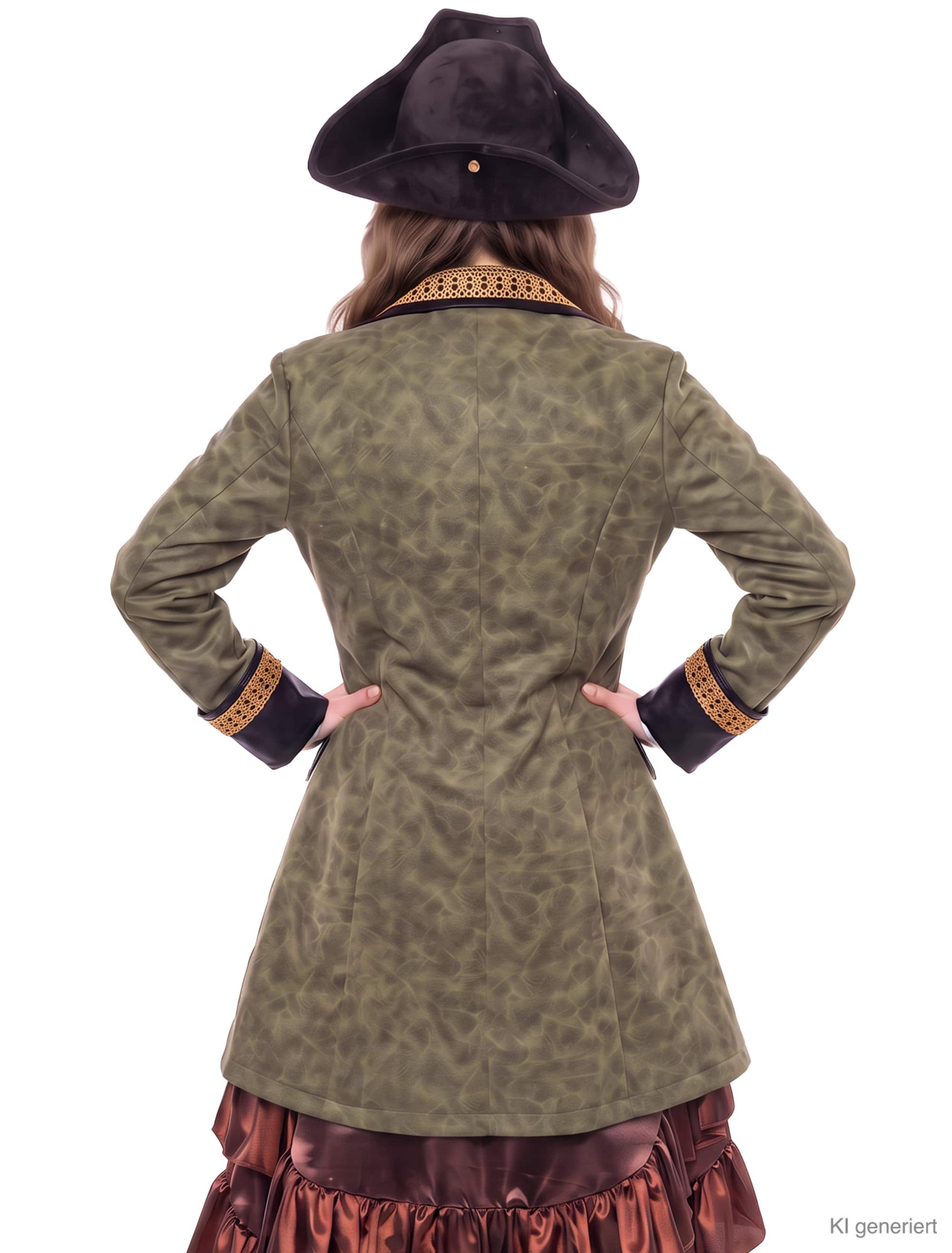 Gehrock deluxe Damen olivgrün S/M